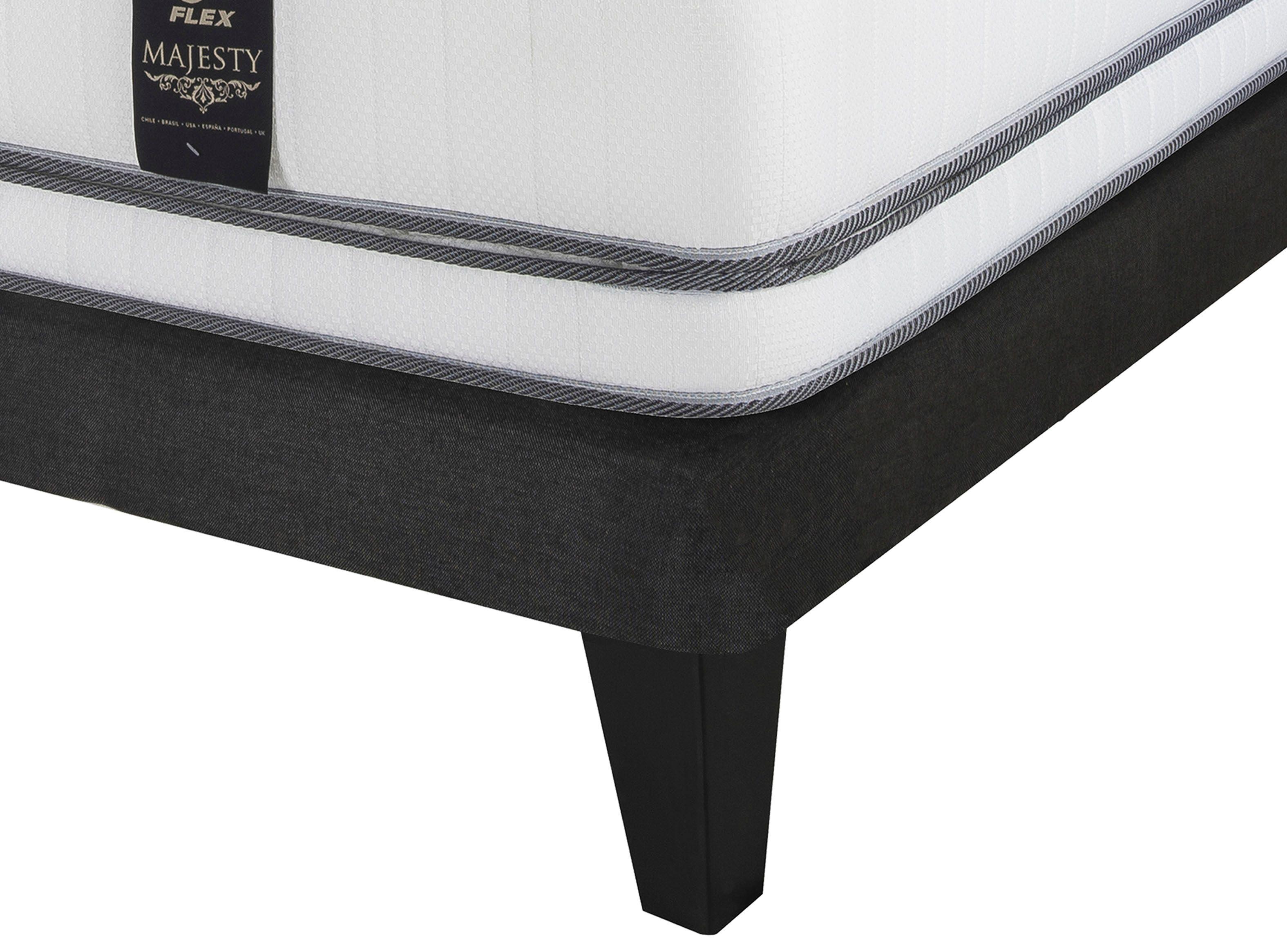Cama Europea Majesty King Base Dividida Grafito-3