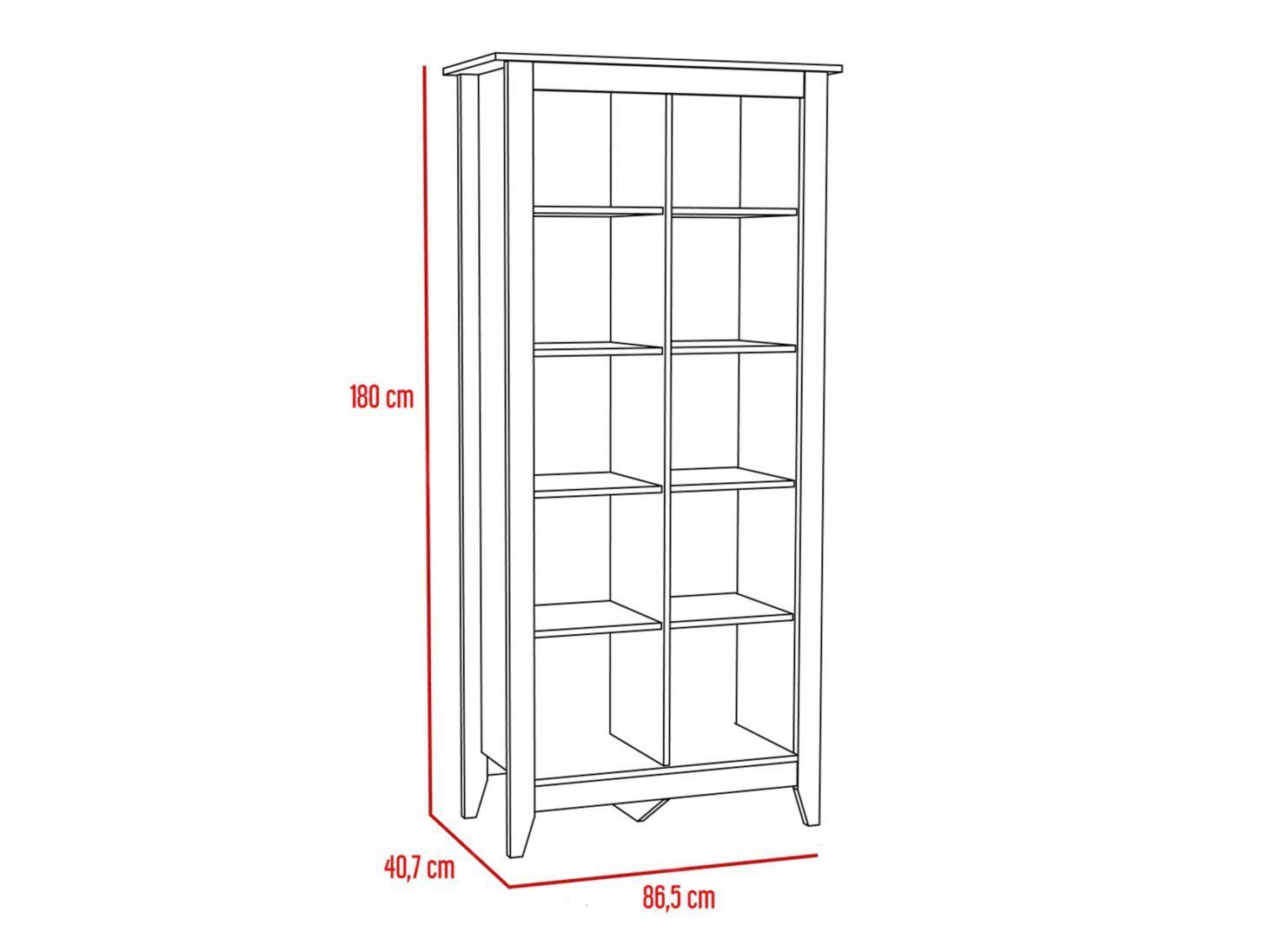 Combo Living Essential Rack TV 50'' + Librero TuHome-2