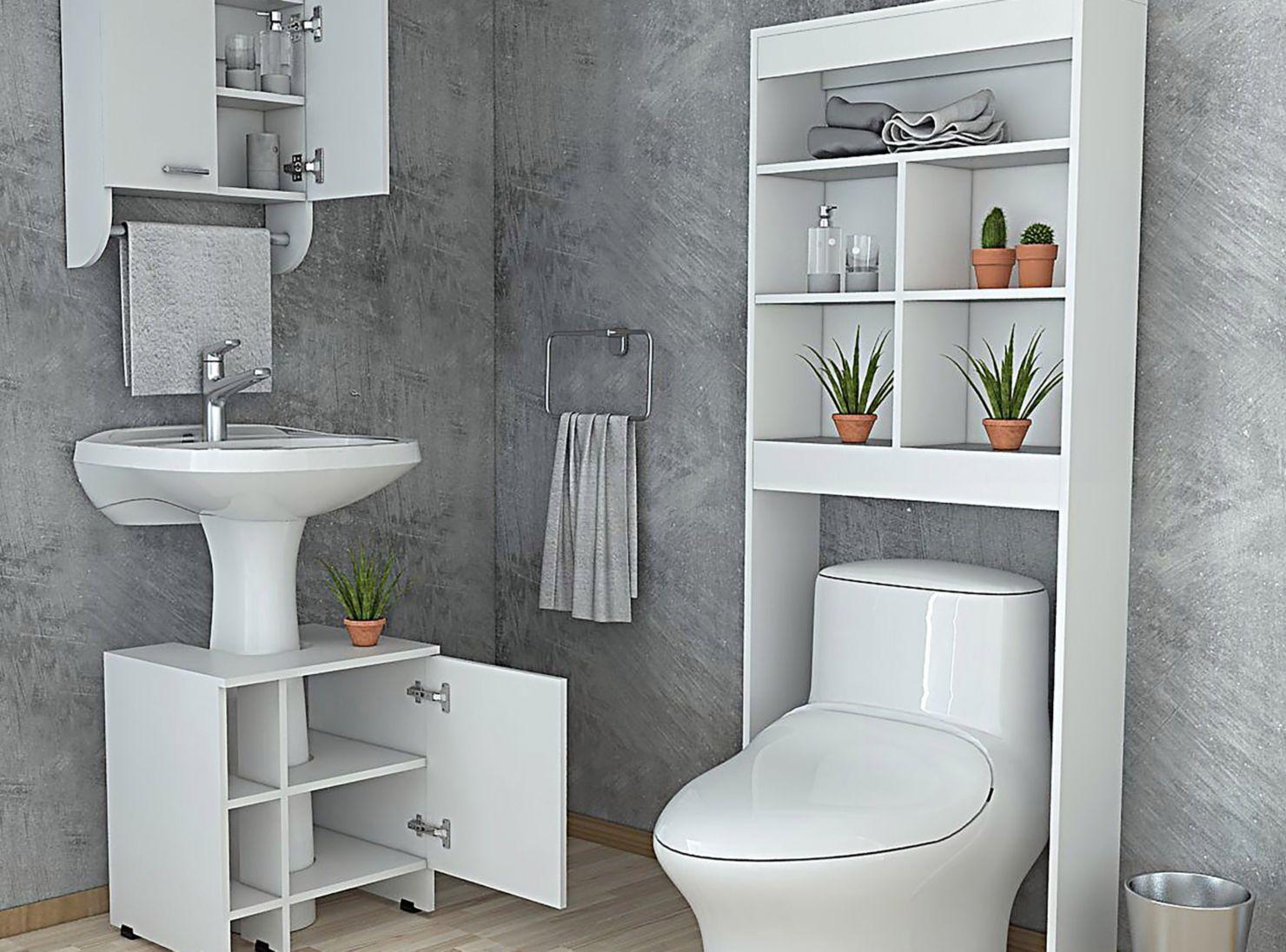 Combos Baño Big Bath Botiquín Mural + Optimizador Lavamanos 47-A + Optimizador Espacios-5