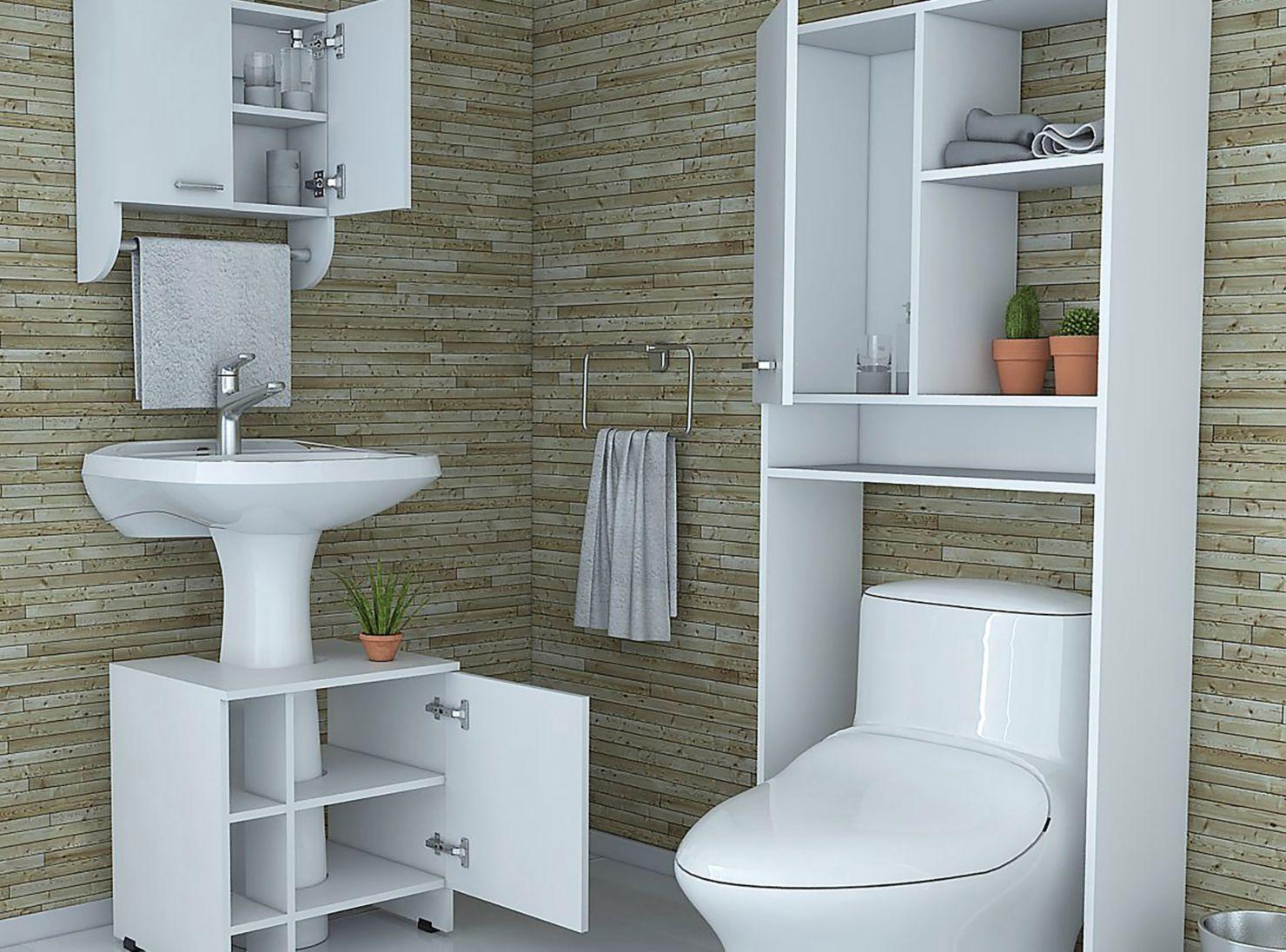 Combos Baño Big Bath Botiquín Mural + Optimizador Lavamanos 47-A + Armario Optimizador Attimo-2