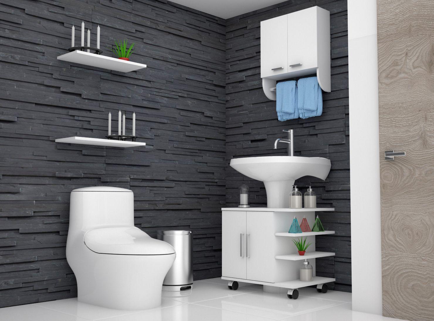 Combos Baño Big Bath Botiquín Mural + Optimizador Lavamanos 2 puertas Attimo-3