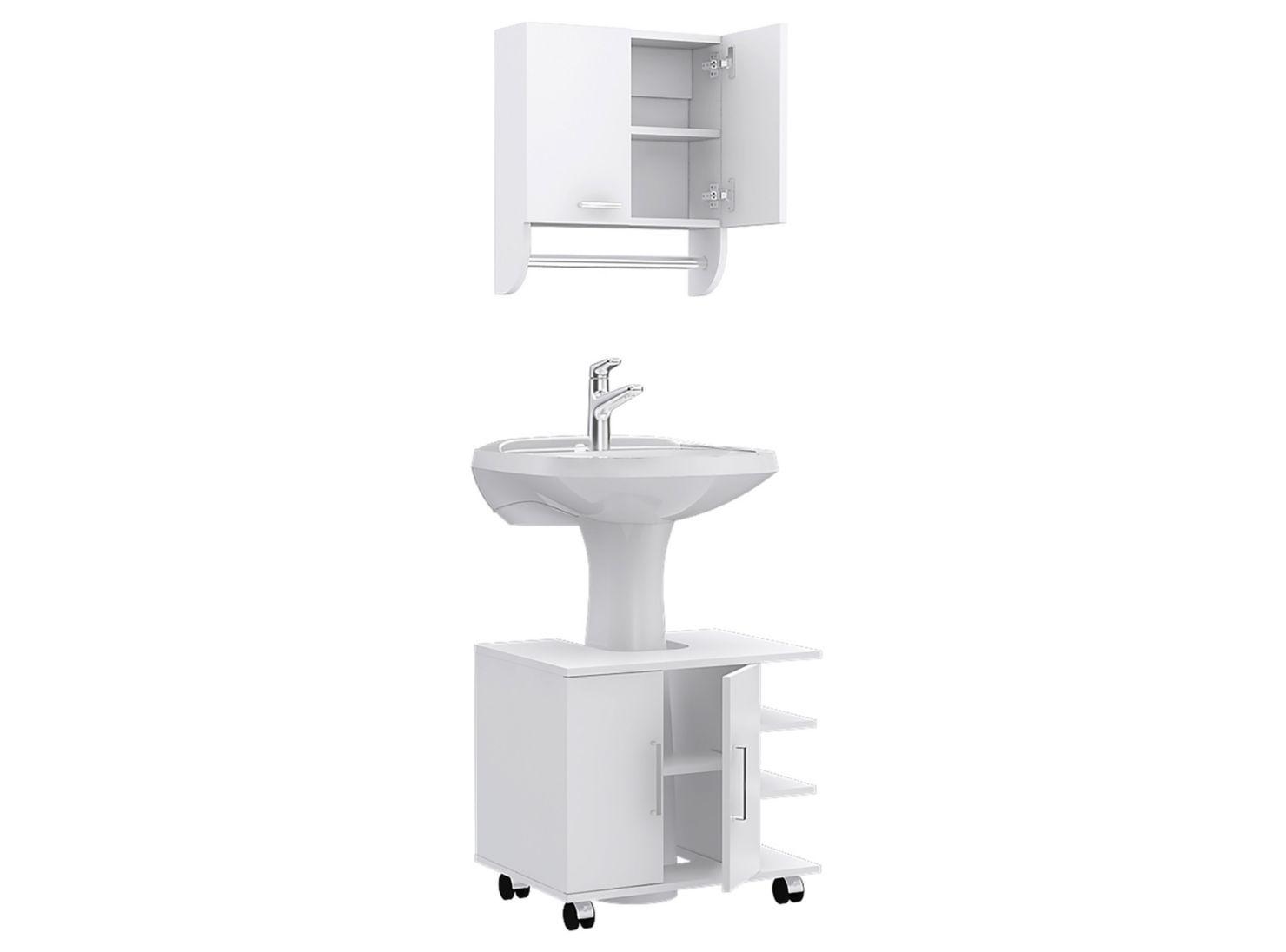 Combos Baño Big Bath Botiquín Mural + Optimizador Lavamanos 2 puertas Attimo-1