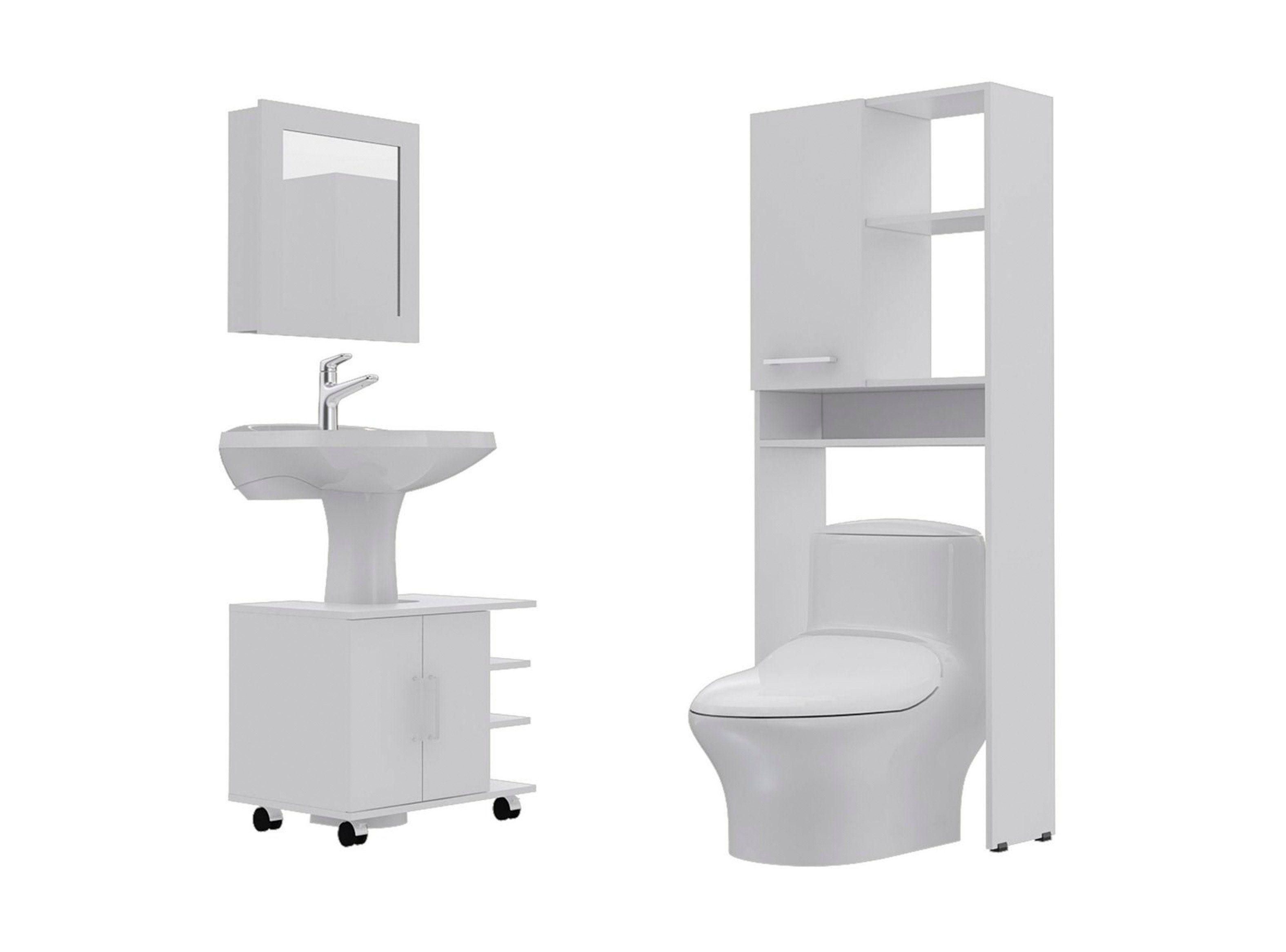 Combos Baño Big Bath Botiquín 47-B + Optimizador Lavamanos 55 + Armario 26-0
