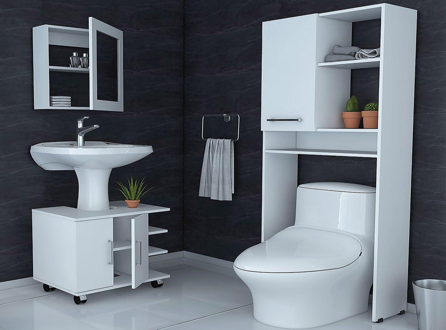 Combos Baño Big Bath Botiquín 47-B + Optimizador Lavamanos 55 + Armario 26-2