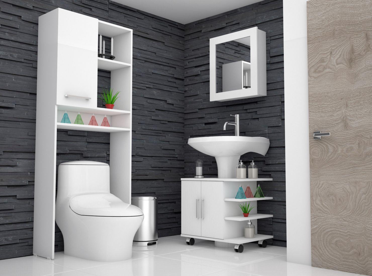Combos Baño Big Bath Botiquín 47-B + Optimizador Lavamanos 55 + Armario 26-3