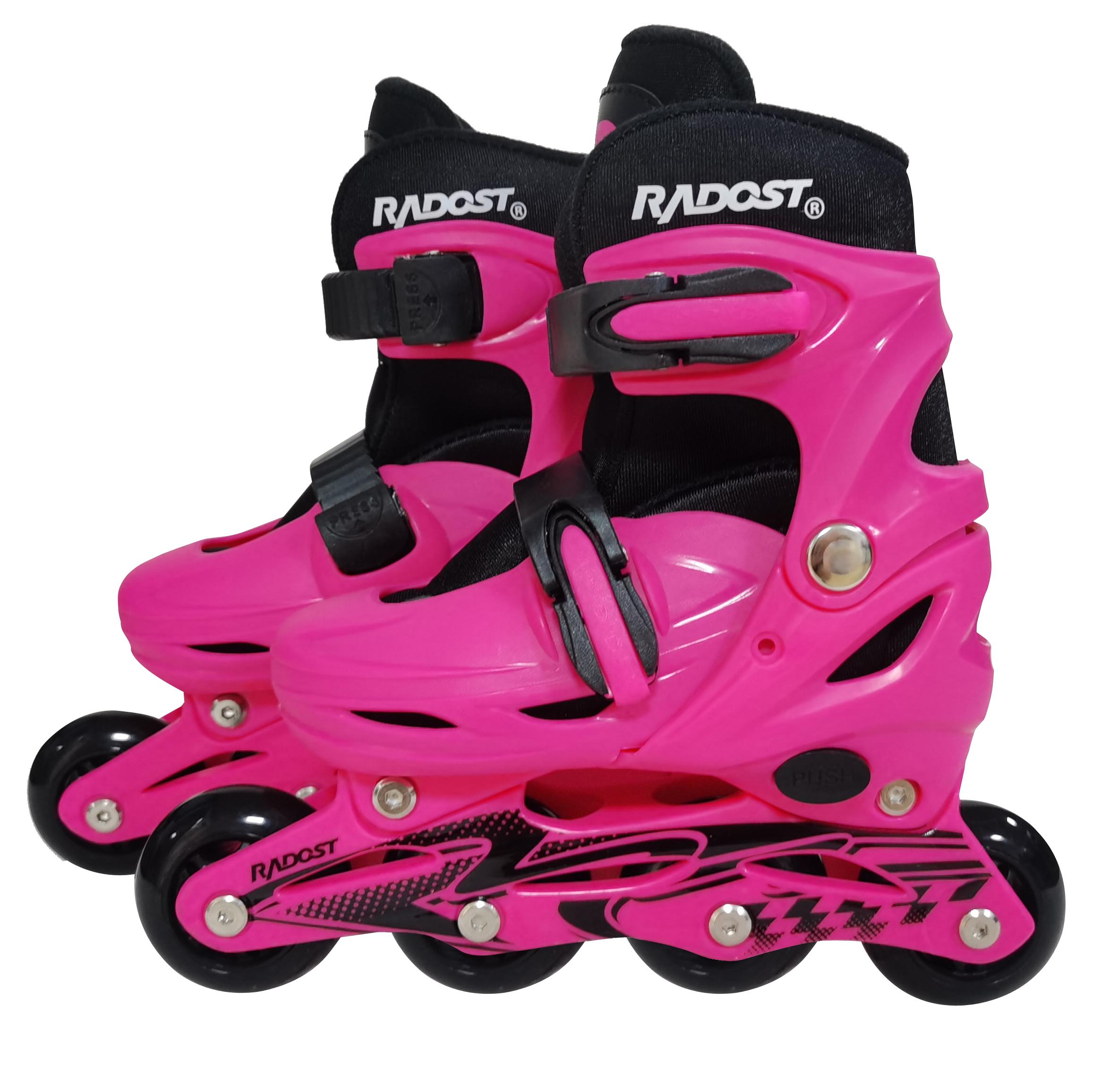 Patines en Línea Negro Fucsia-0