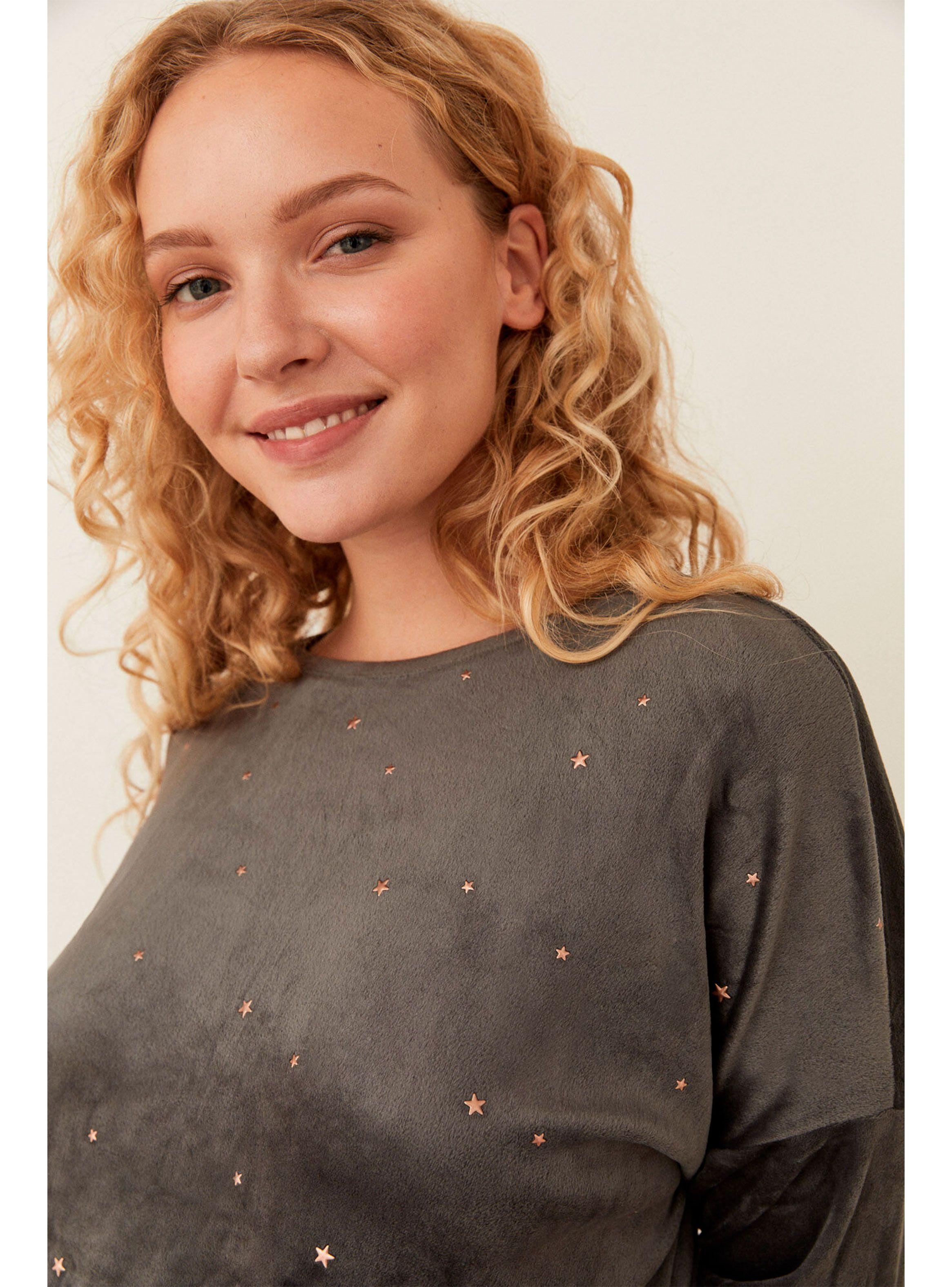 Pijama Mujer Daily Forest Liso-2