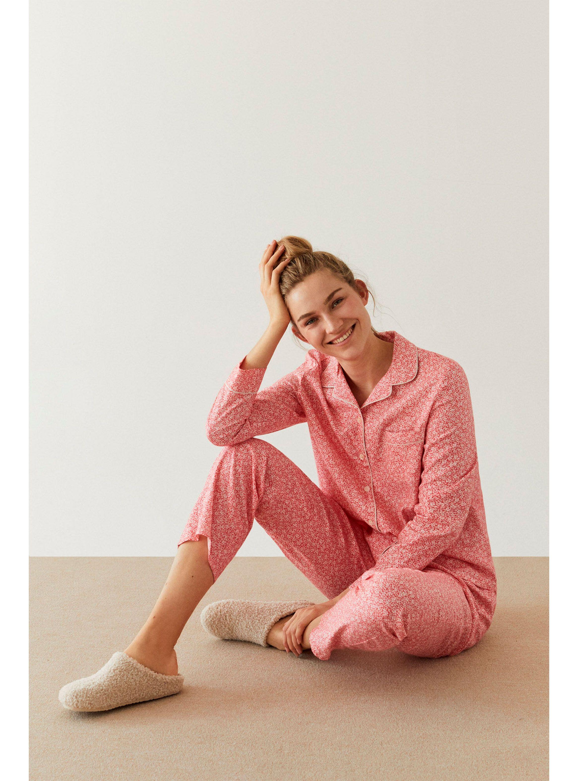 Pijama Mujer Masculine Botones-3