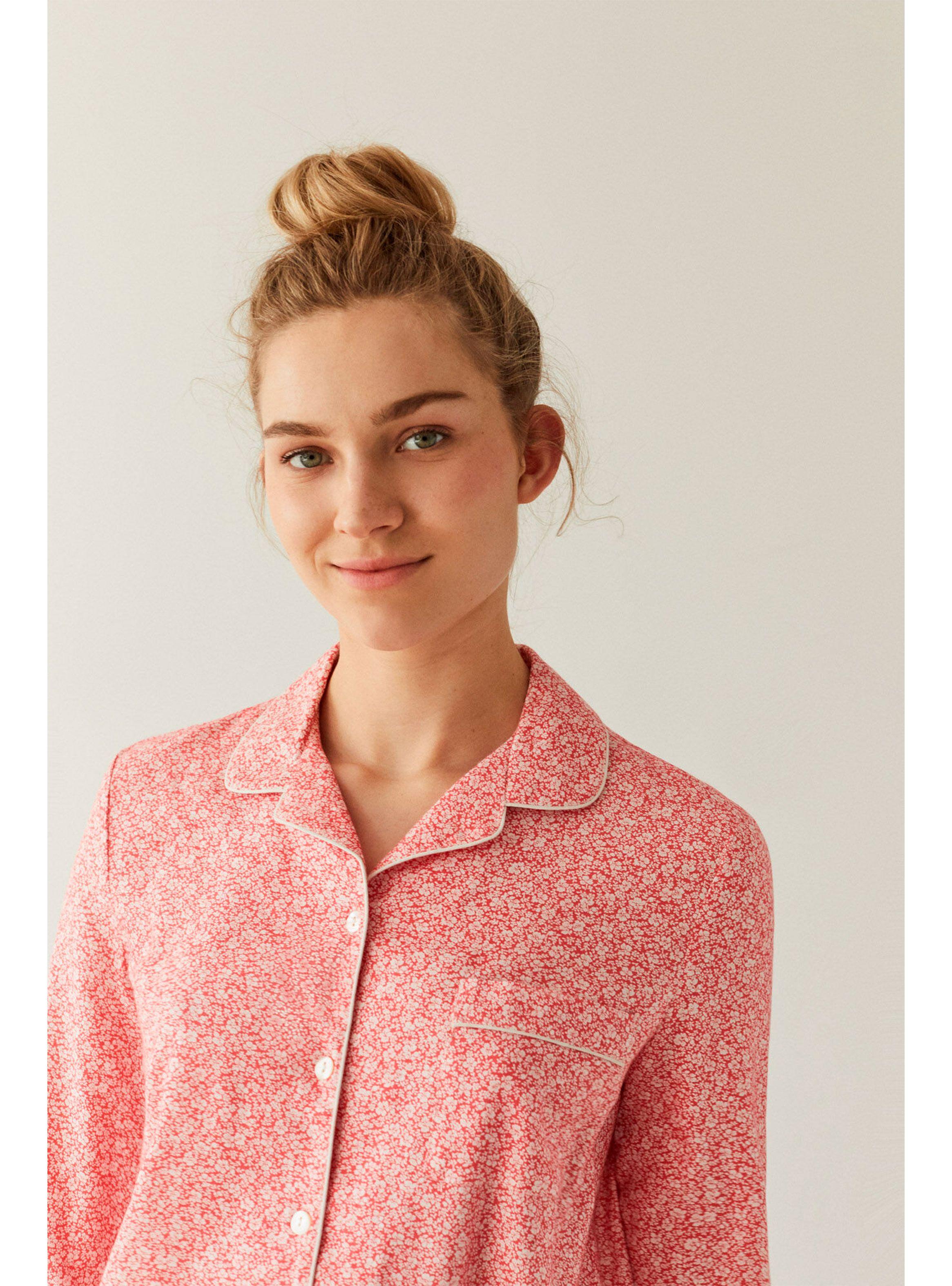 Pijama Mujer Masculine Botones-2