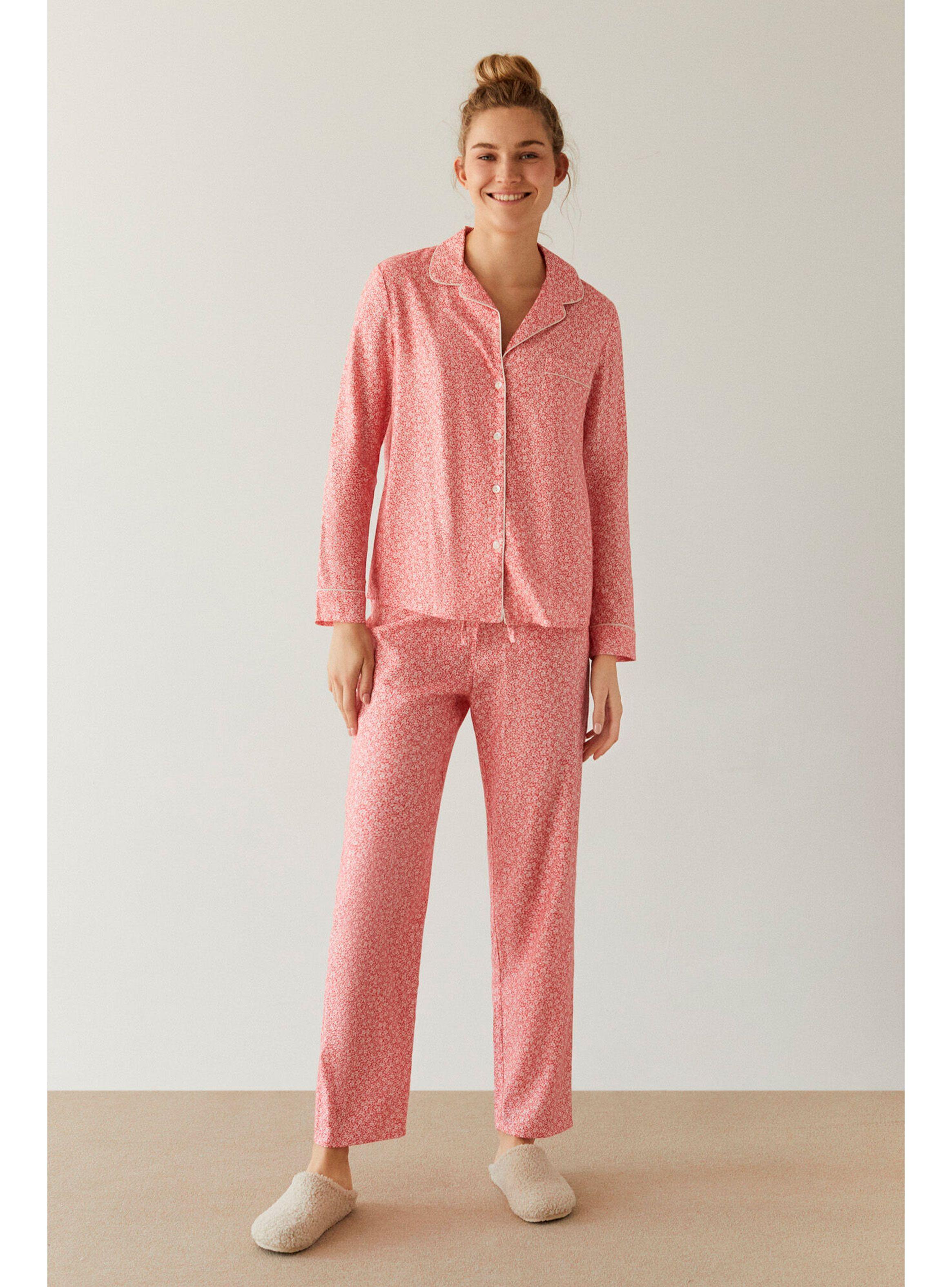 Pijama Mujer Masculine Botones-0