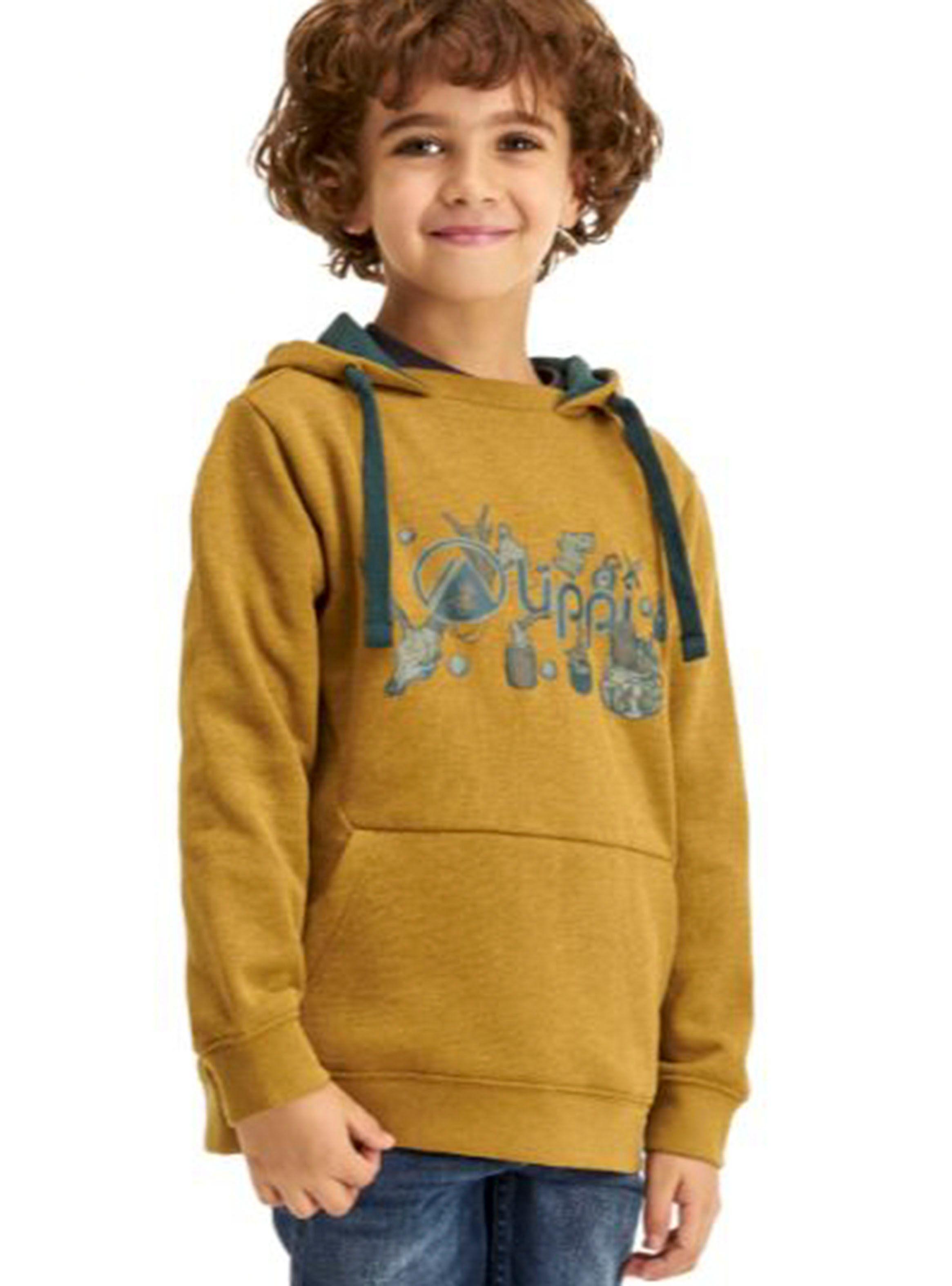 Polerón Niño Insigne Hoody Mostaza-2