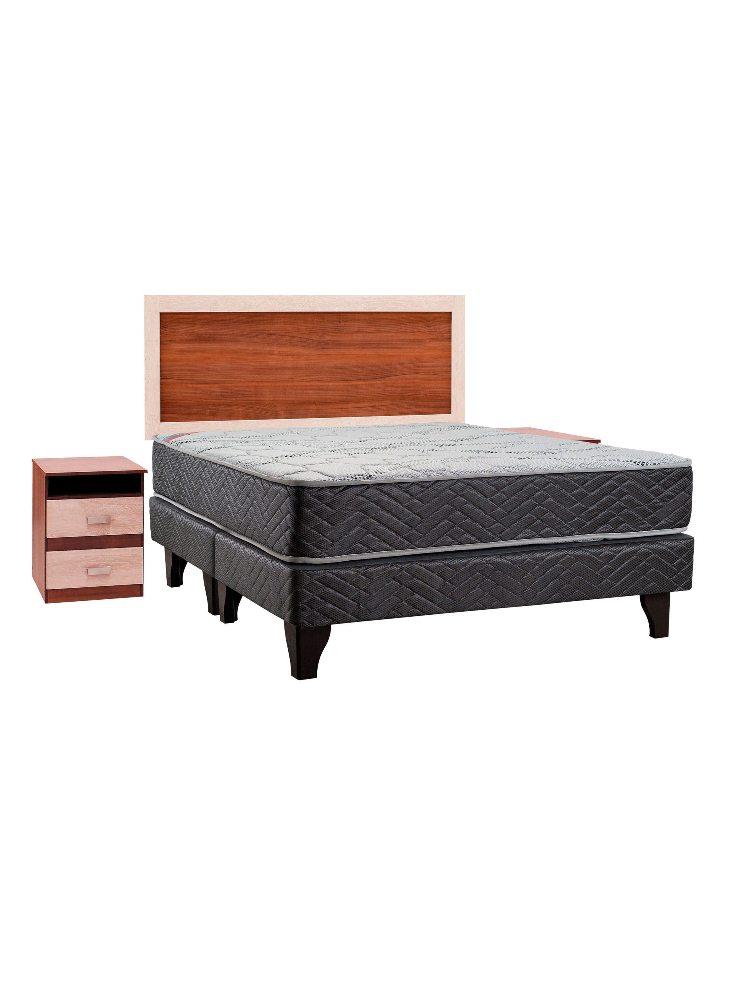 Cama Europea Active + Set Alicante 2 Plazas Base Dividida-0