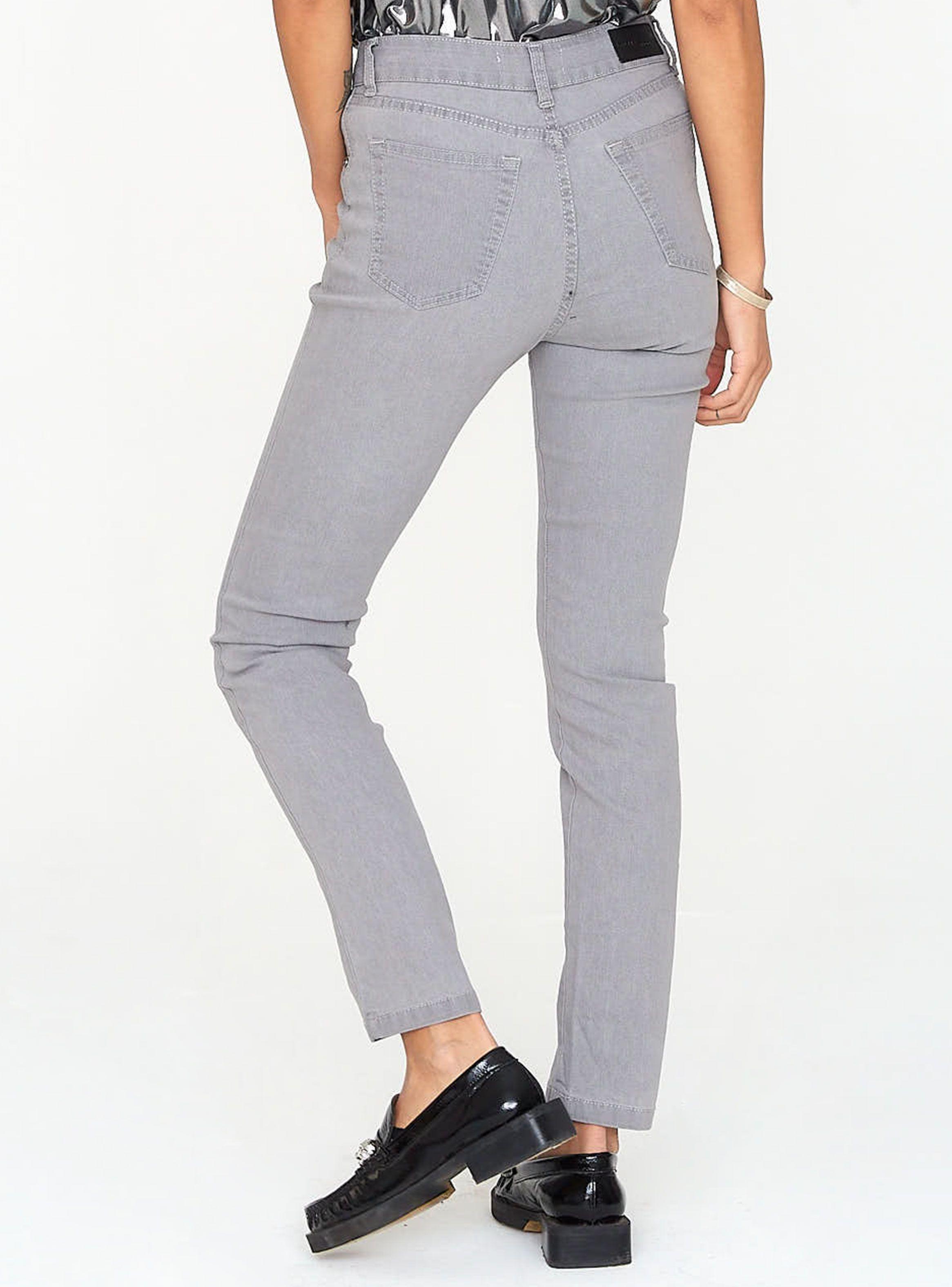 Jeans Skinny Tiro Medio Dana B Gris-1