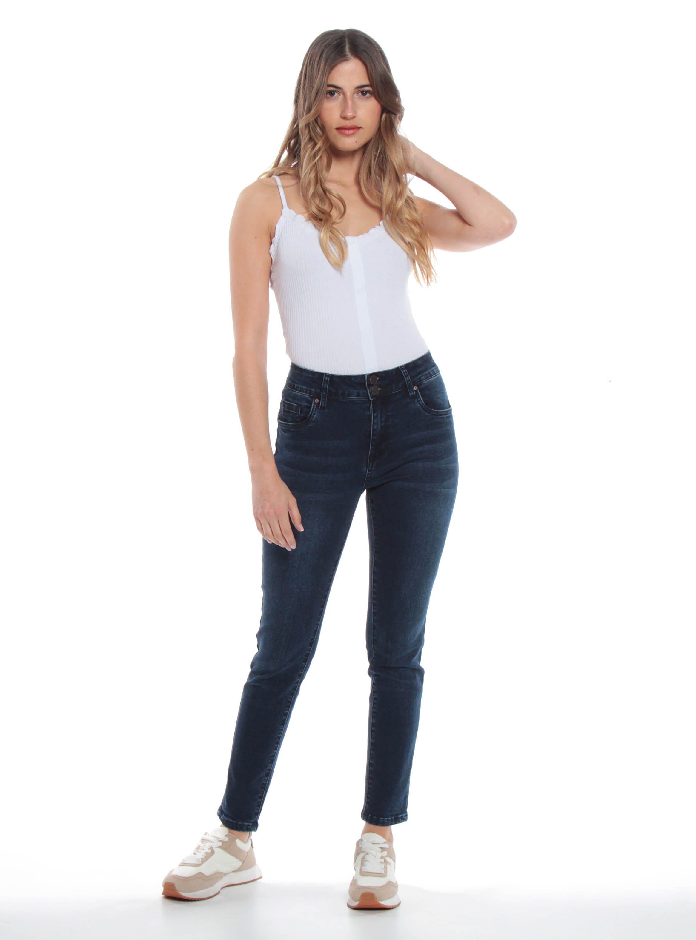Jeans Fit Pitillo Tiro Alto-3