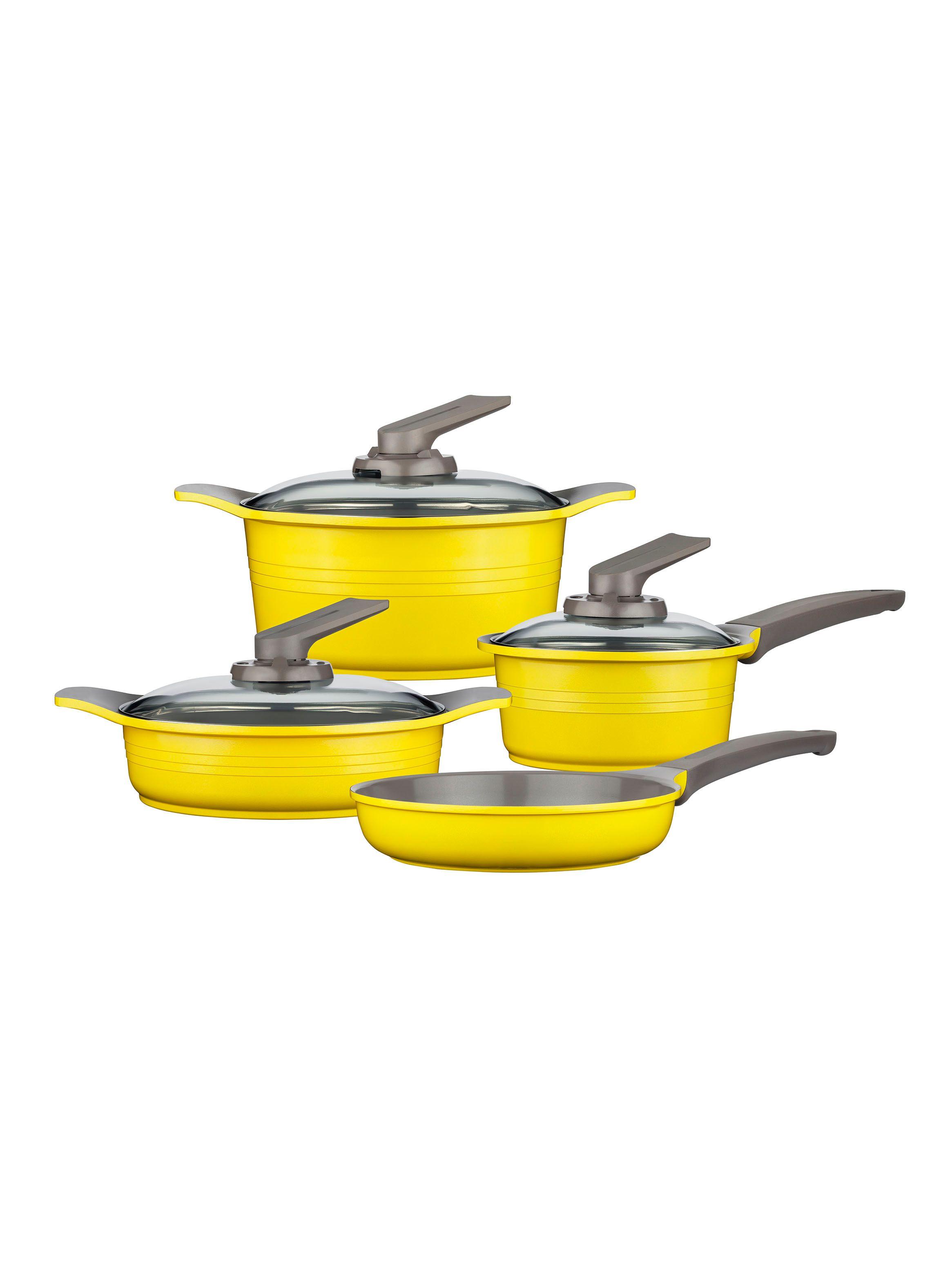 Batería de Cocina Juego 7 Piezas Amarillo-0
