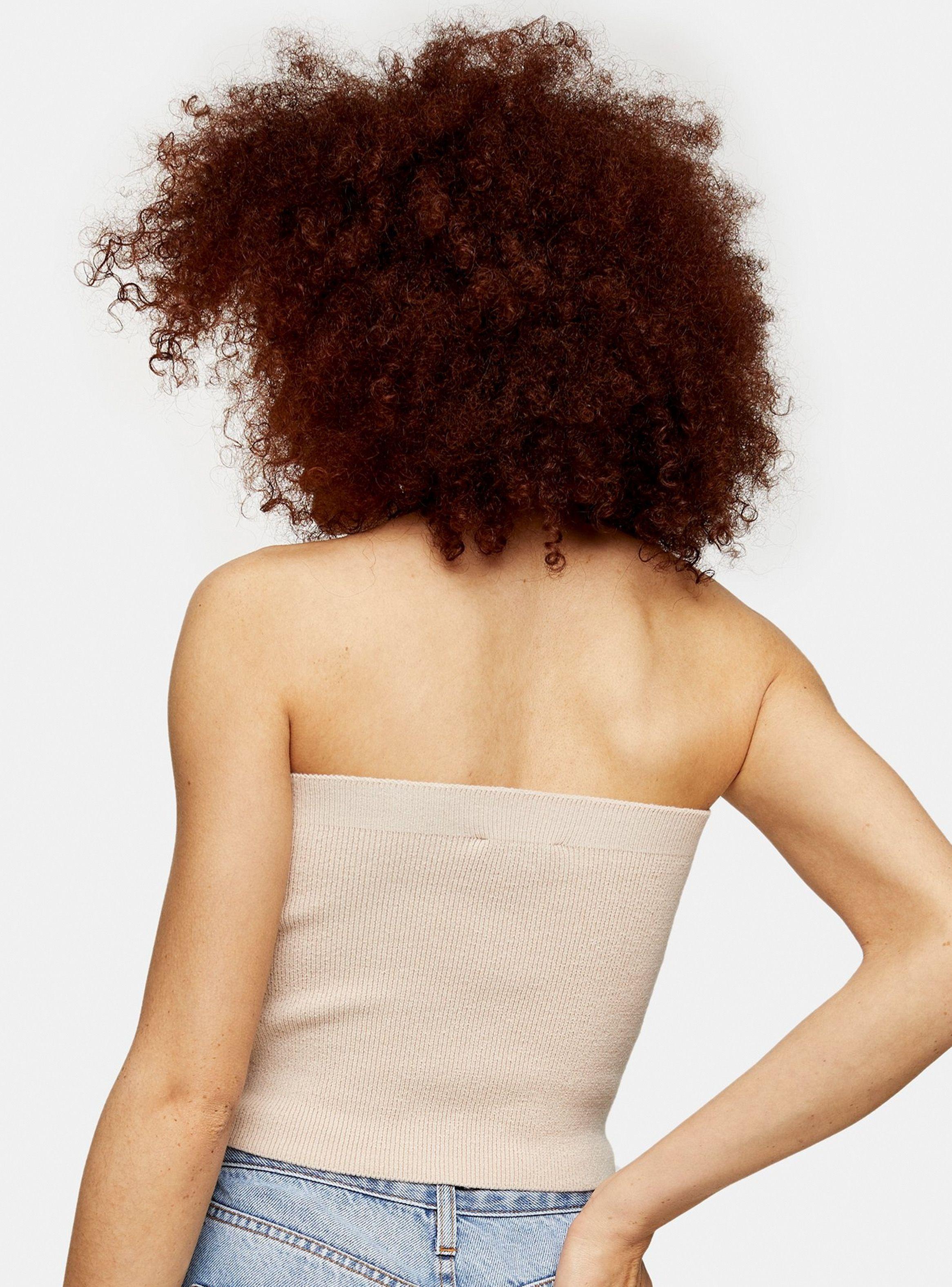 Peto Stone Ribbed Knitted Bandeau-1