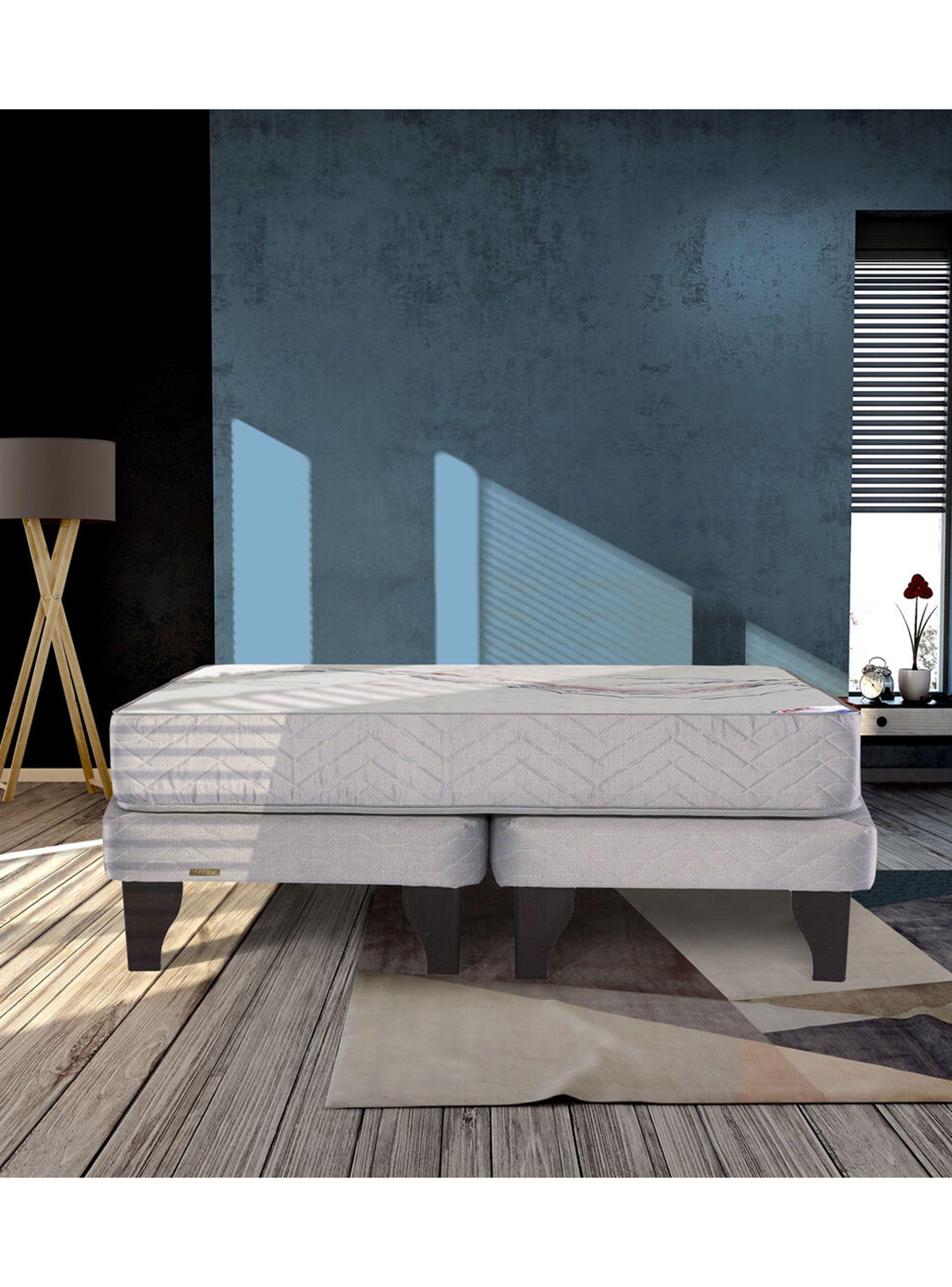 Cama Europea Therapedic Mas 2 Plazas Gris BD-5
