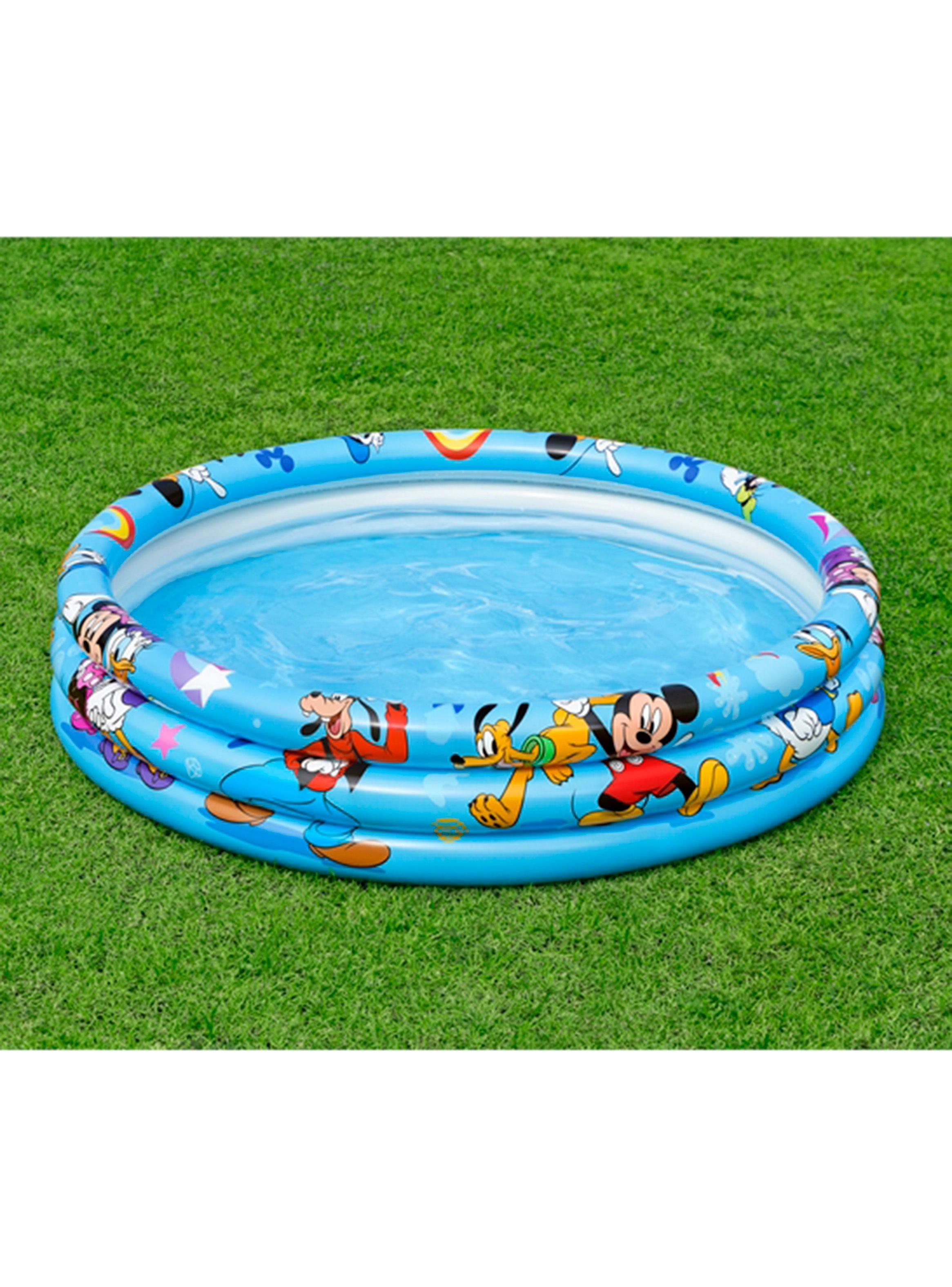 Piscina Inflable Mickey 3 Anillos 122 cm-0