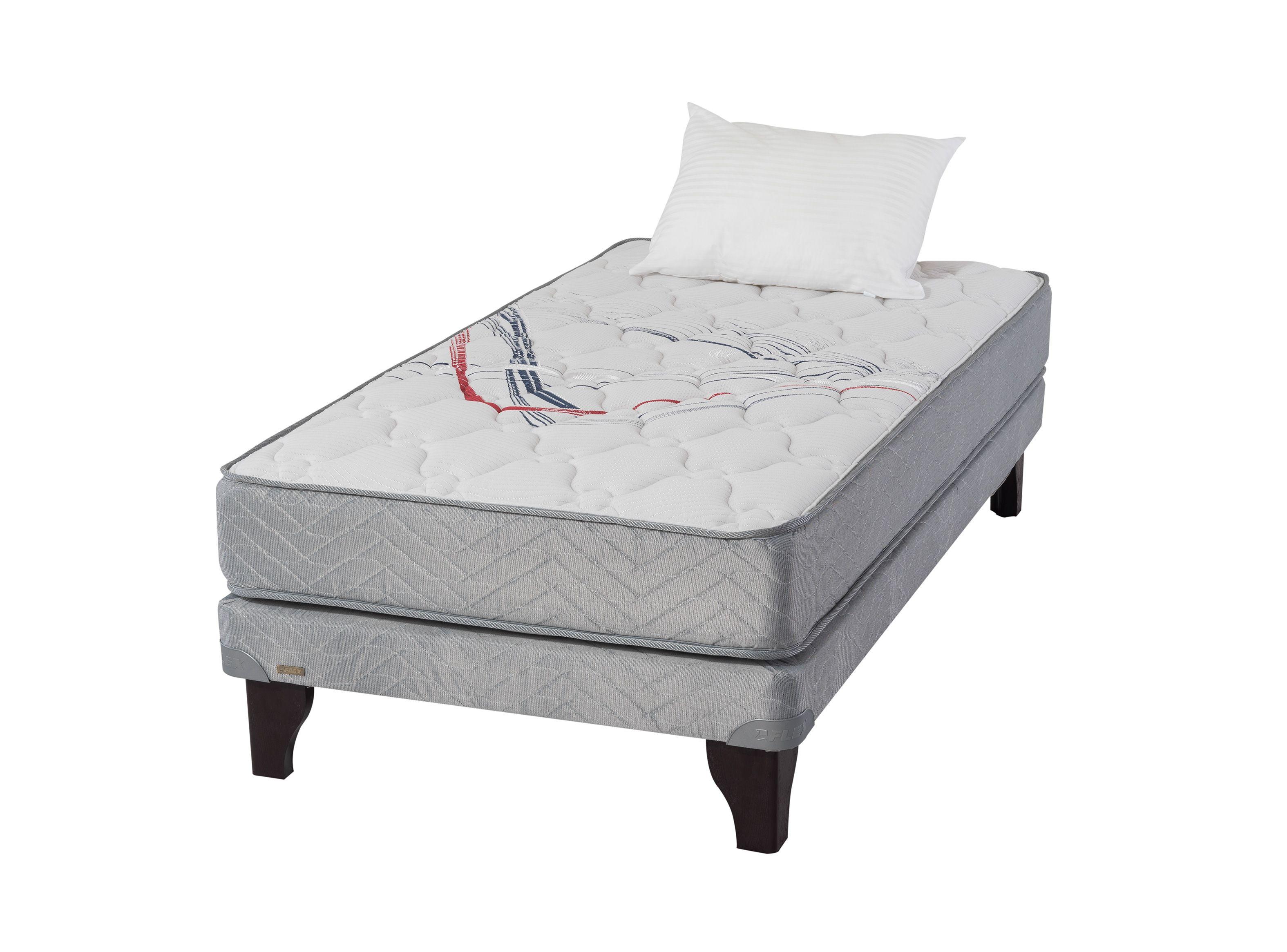 Cama Europea Therapedic Mas 1.5 Plazas + Almohada Fibra-1