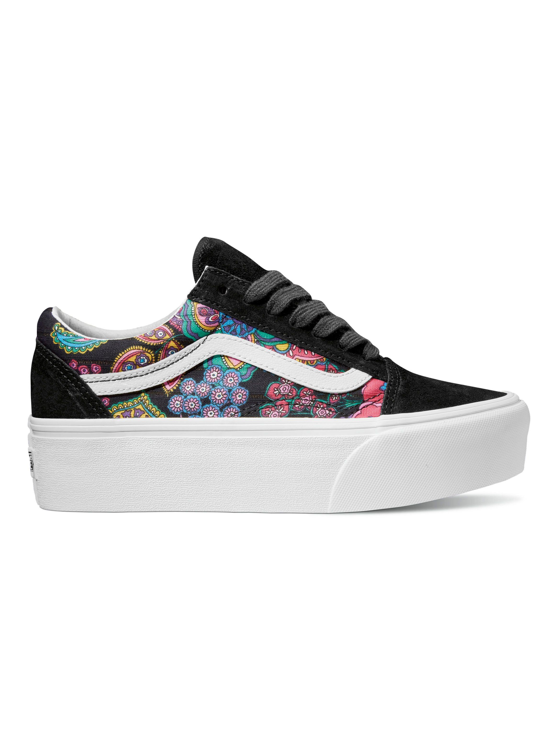 Zapatilla Urbana Ua Old Skool Stackform Paisley Bloom Mujer-0