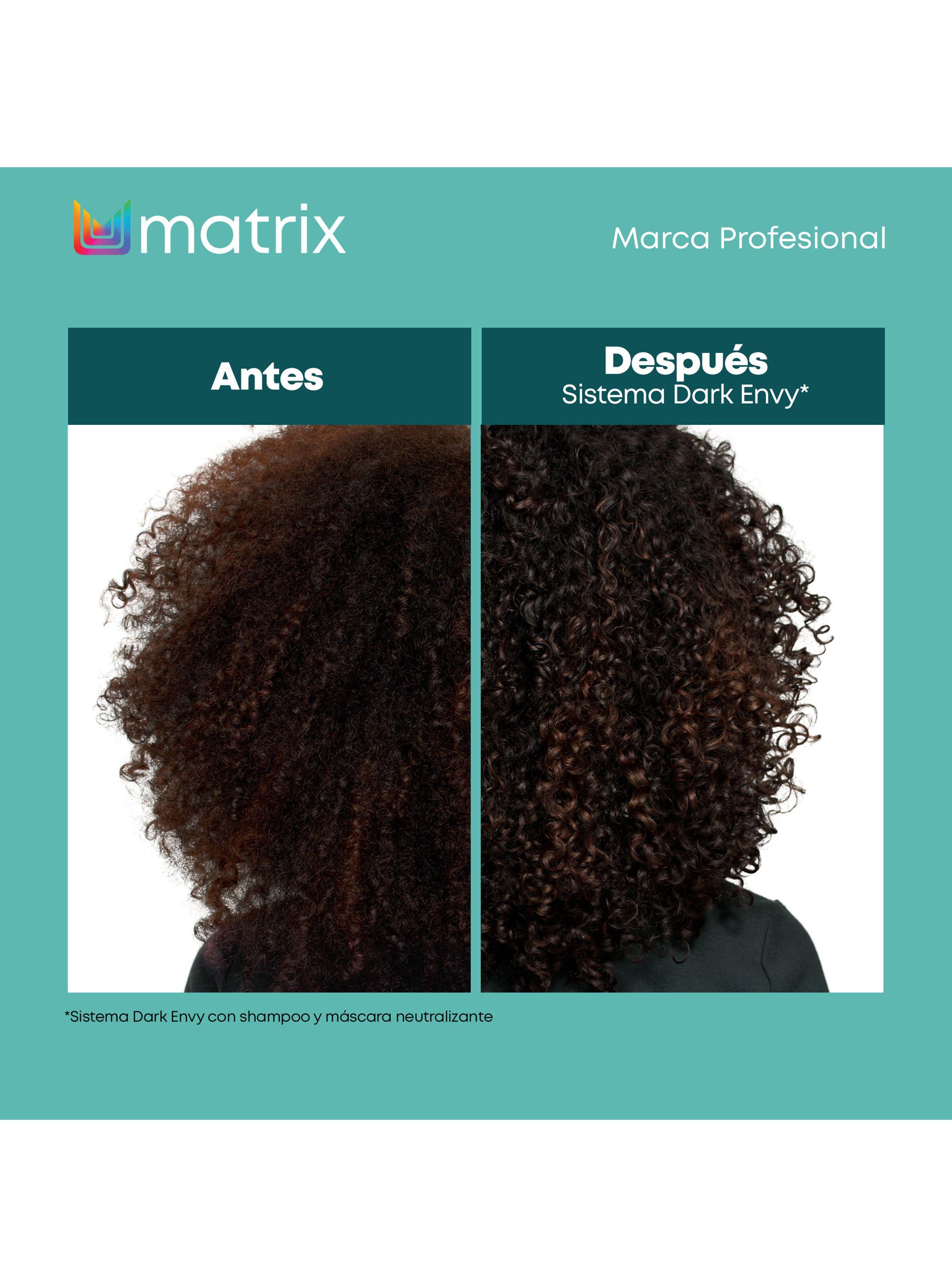 Shampoo Matizador Verde Cabello Castaño Oscuro con Color Dark Envy 300ml-3