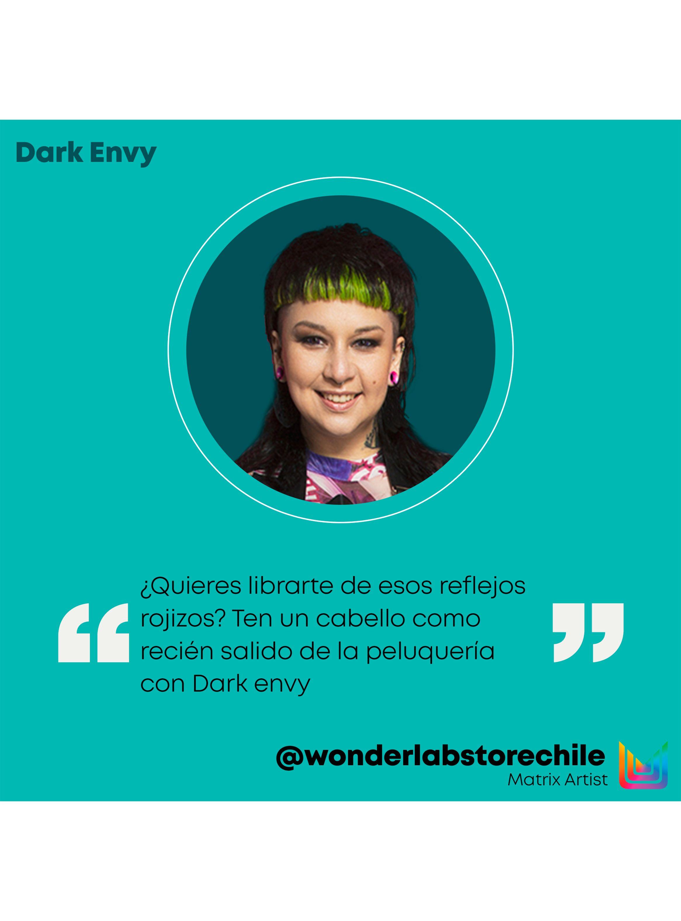 Shampoo Matizador Verde Cabello Castaño Oscuro con Color Dark Envy 300ml-4