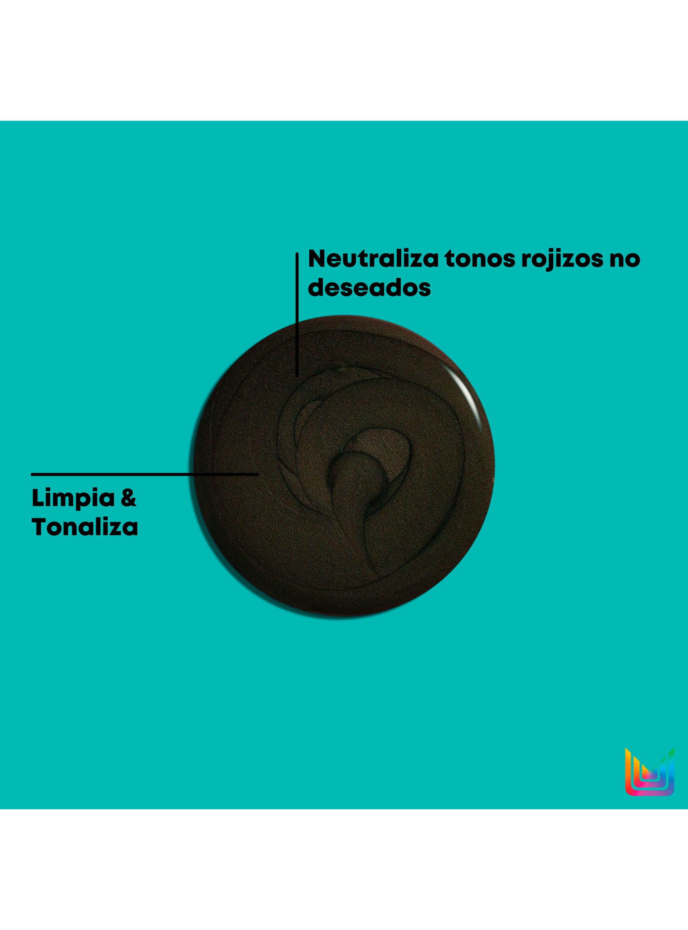 Shampoo Matizador Verde Cabello Castaño Oscuro con Color Dark Envy 300ml-2