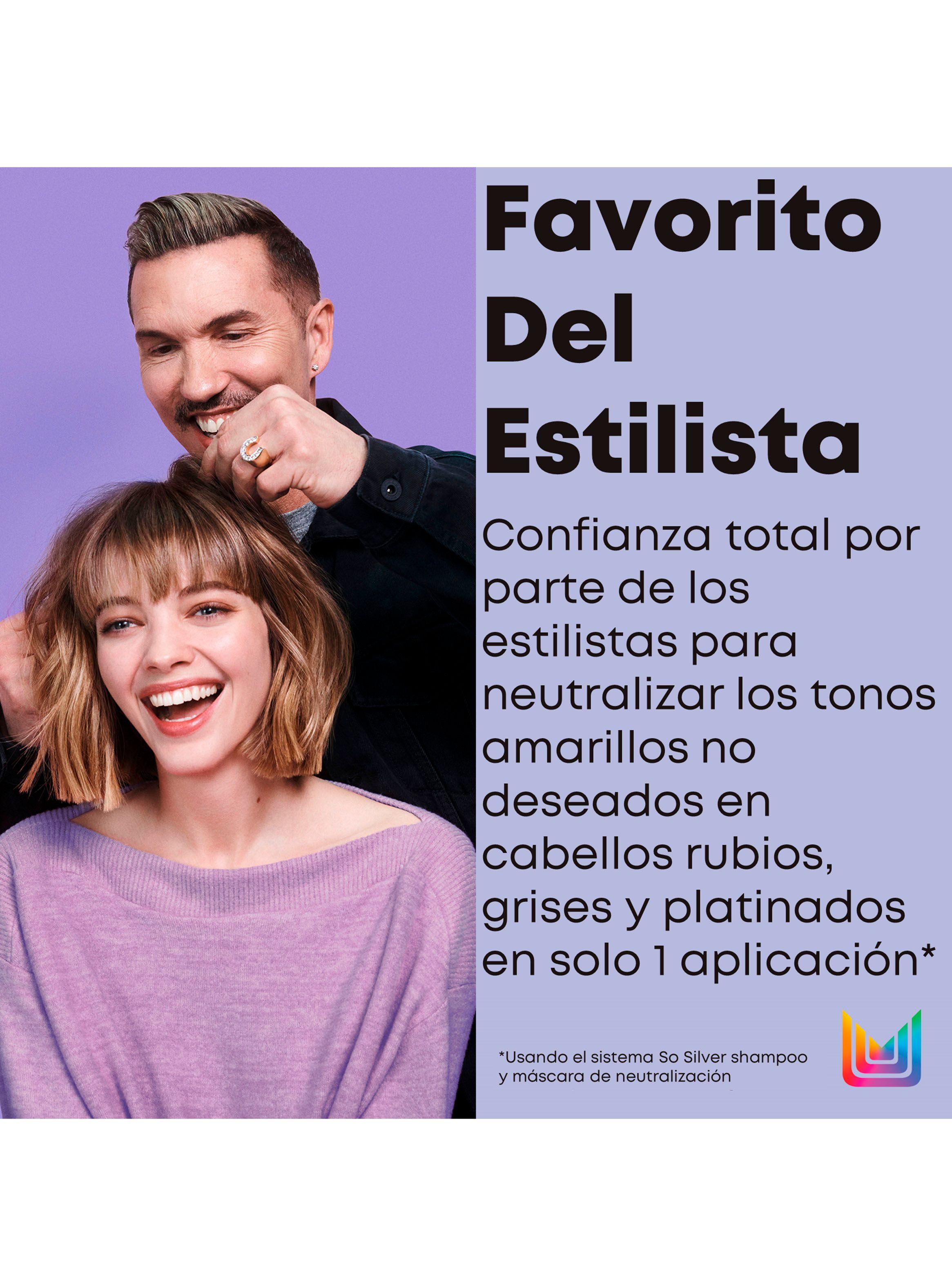 Acondicionador Matizador Violeta Cabello Rubio y Gris con Color So Silver 300ml-5