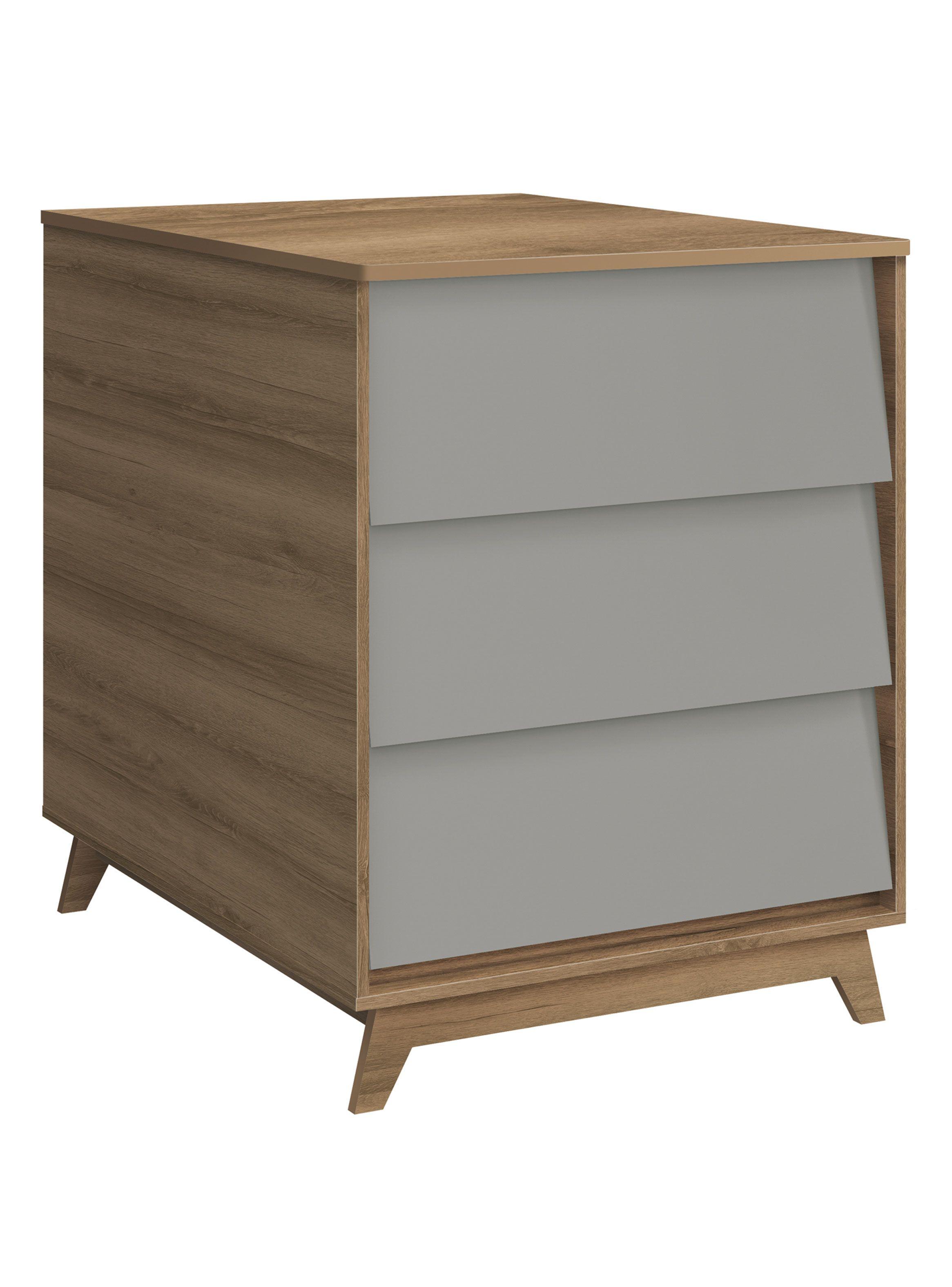 Cuna 3 en 1 Noah Gris-2