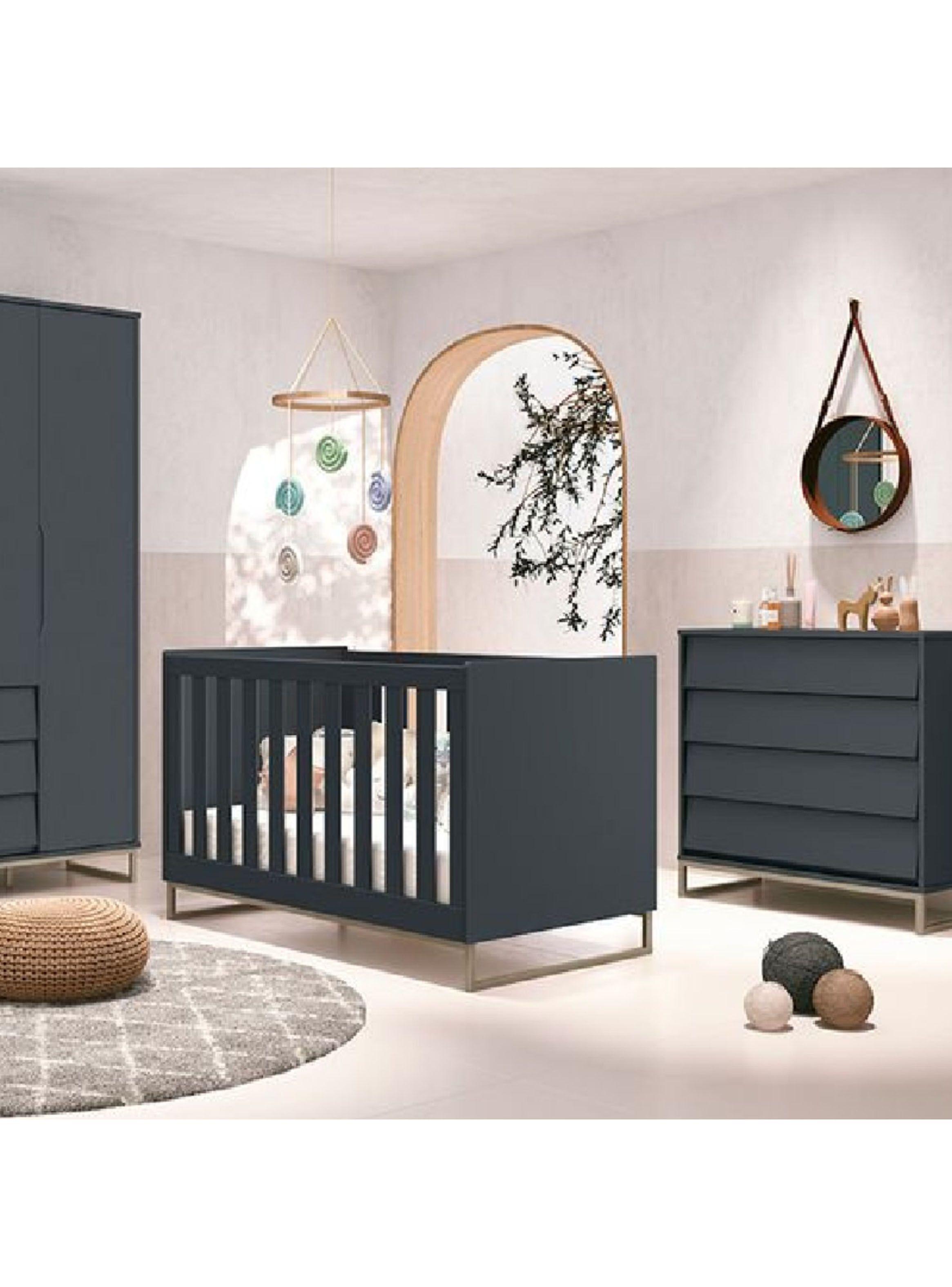 Cuna Noah Design Grafito-3