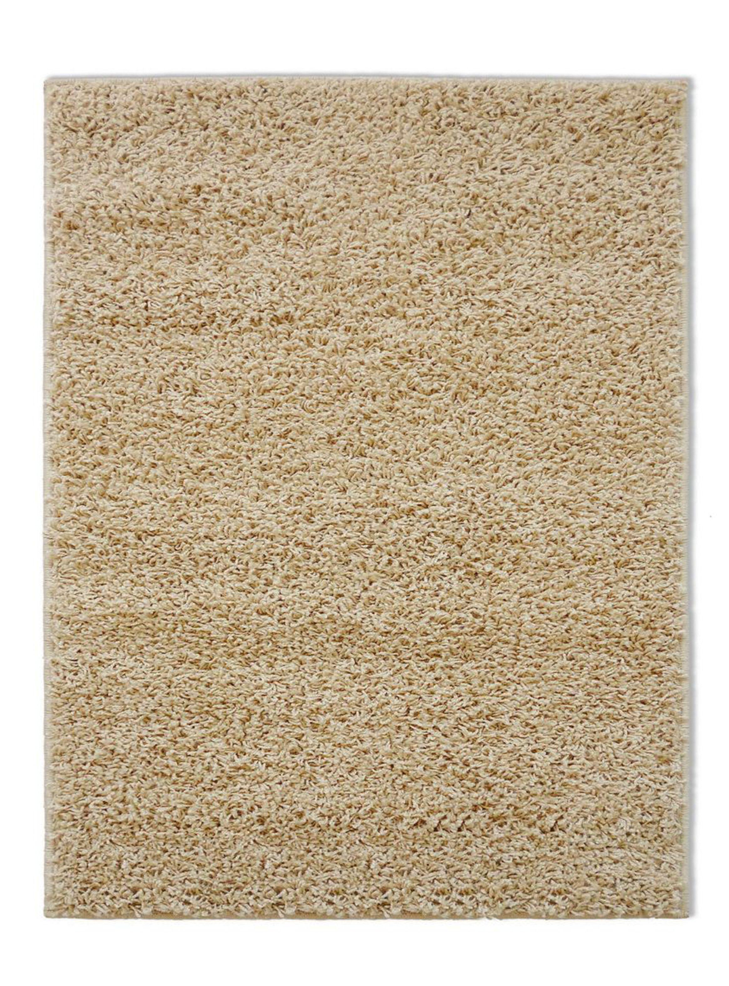 Alfombra Shaggy Lisa 133 x 180 cm Beige Valencia-0