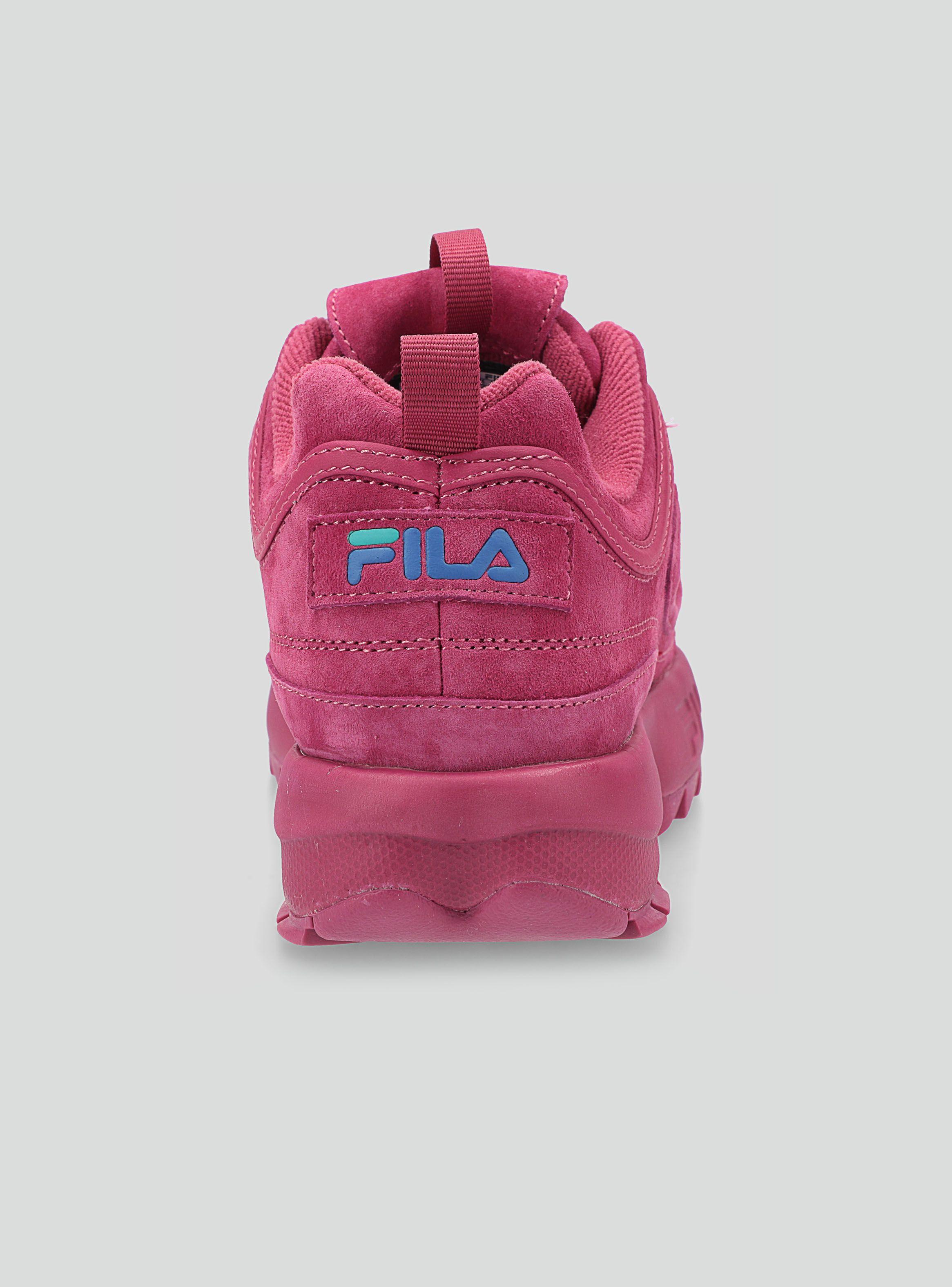 Zapatilla Urbana Fila Disruptor 2 Premium Suede Rosado Mujer-2