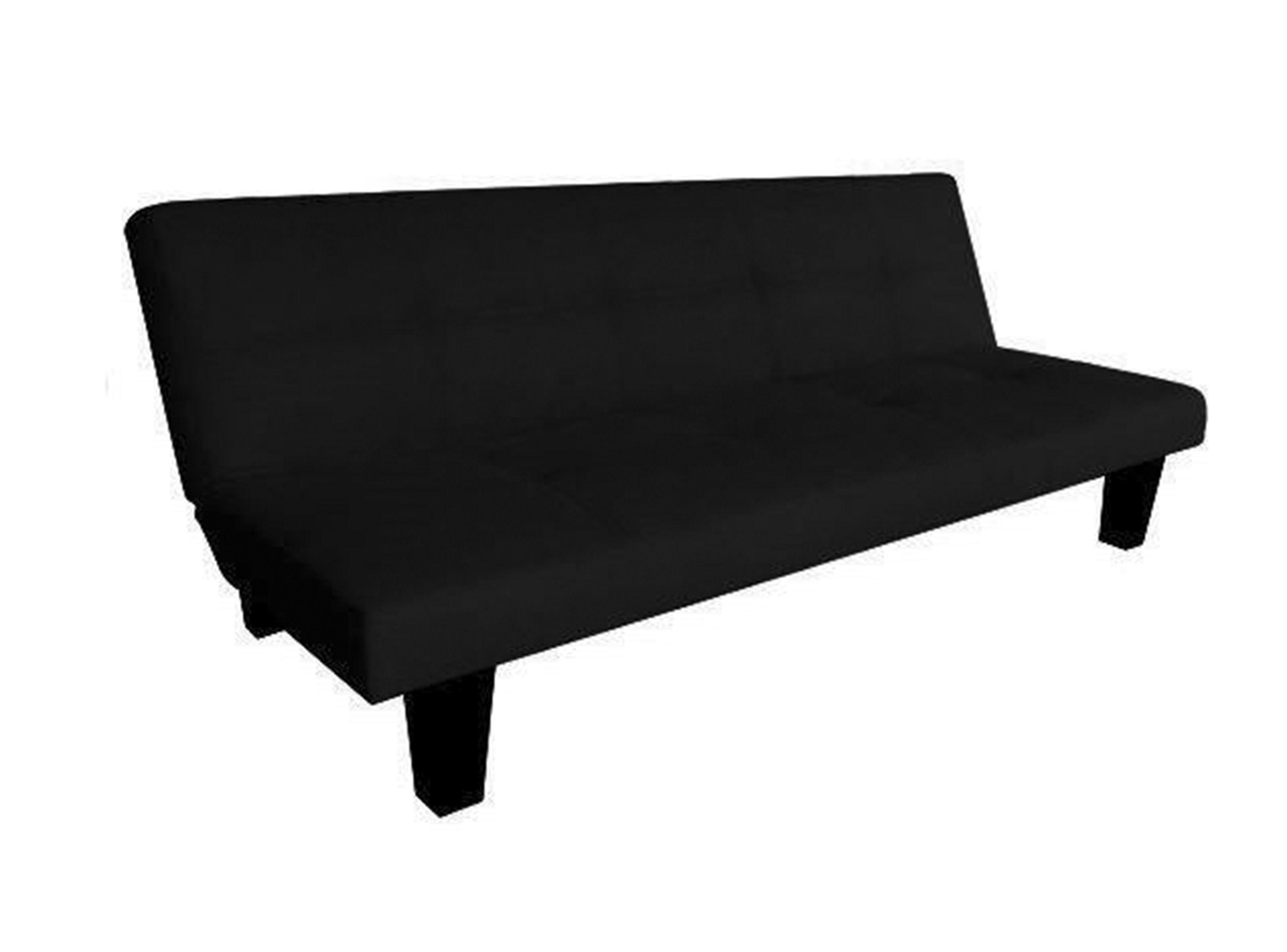 Futón Praga Negro Tela Idetex-2