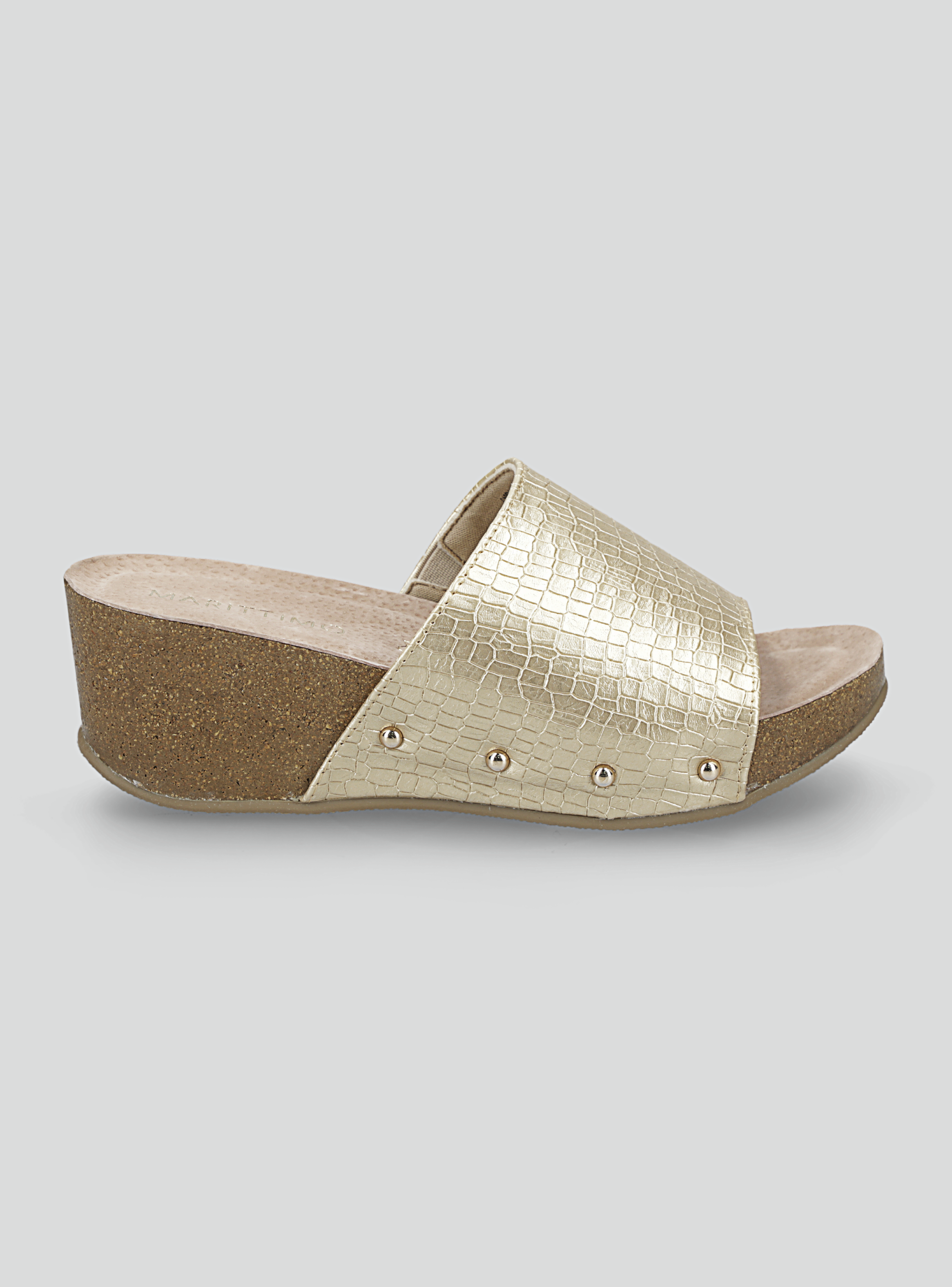 Sandalia Textura Croco Mujer-1