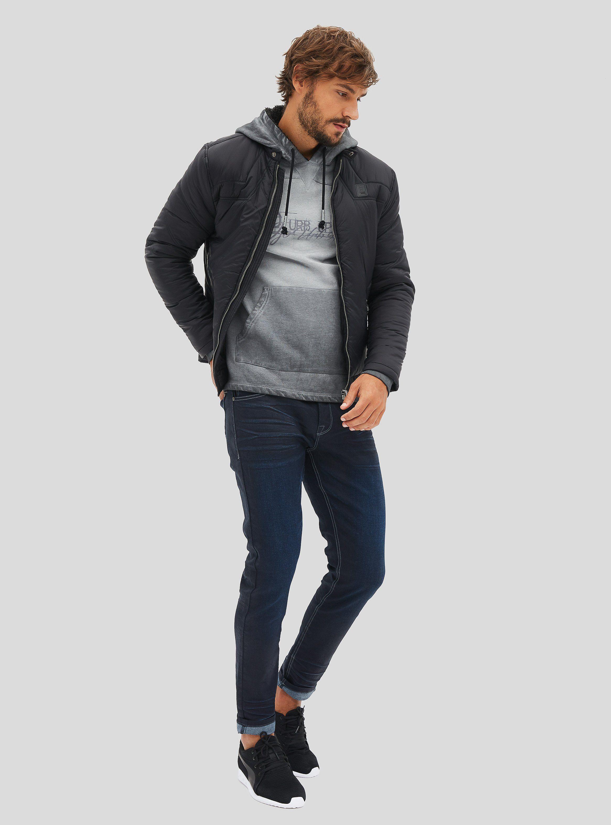 Parka Negra Modelo Sport JJO-3