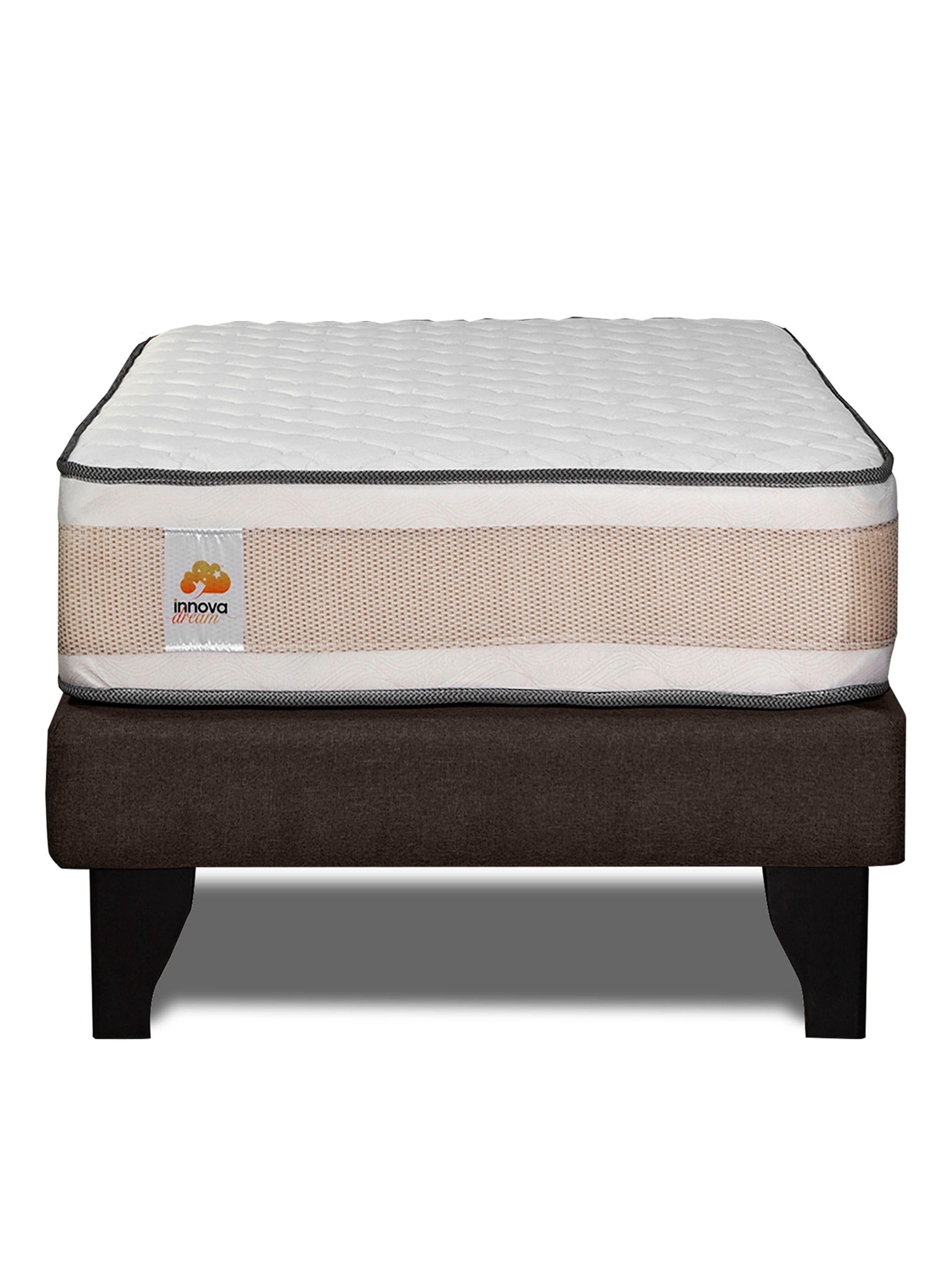 Cama Europea Premium 1 Plaza Chocolate-2