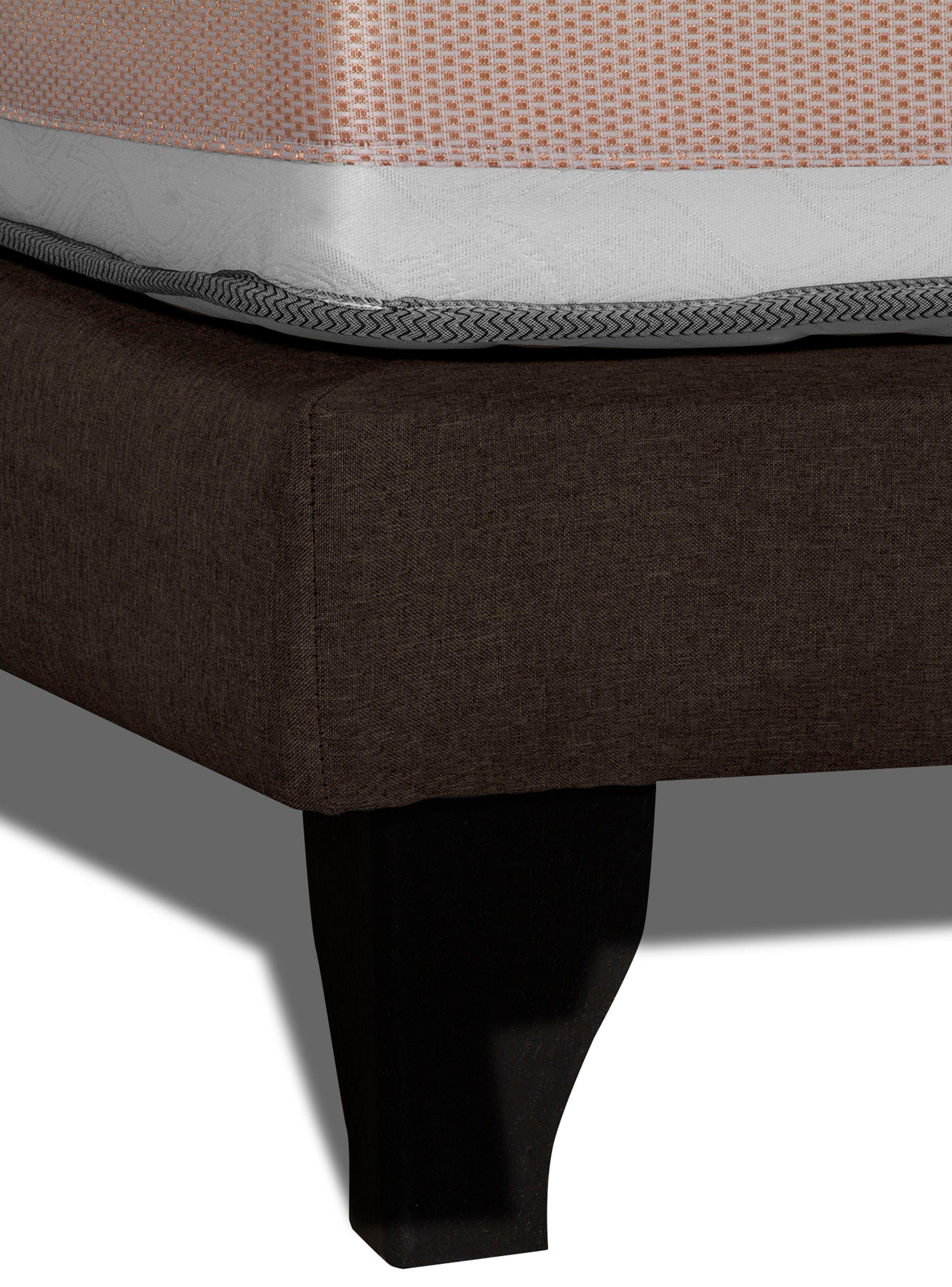 Cama Europea Premium 1 Plaza Chocolate-3