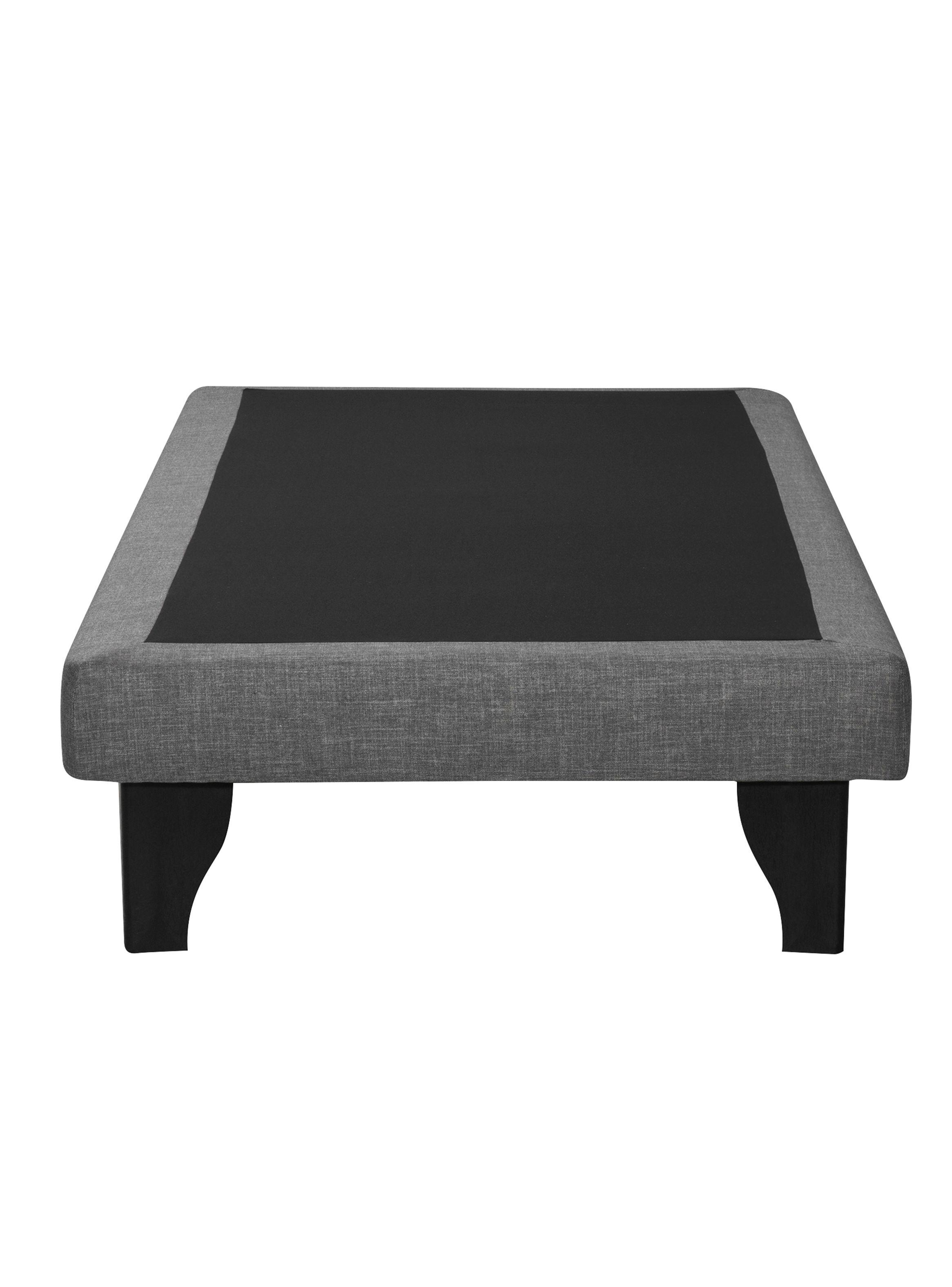 Cama Europea Premium 1 Plaza Gris-1