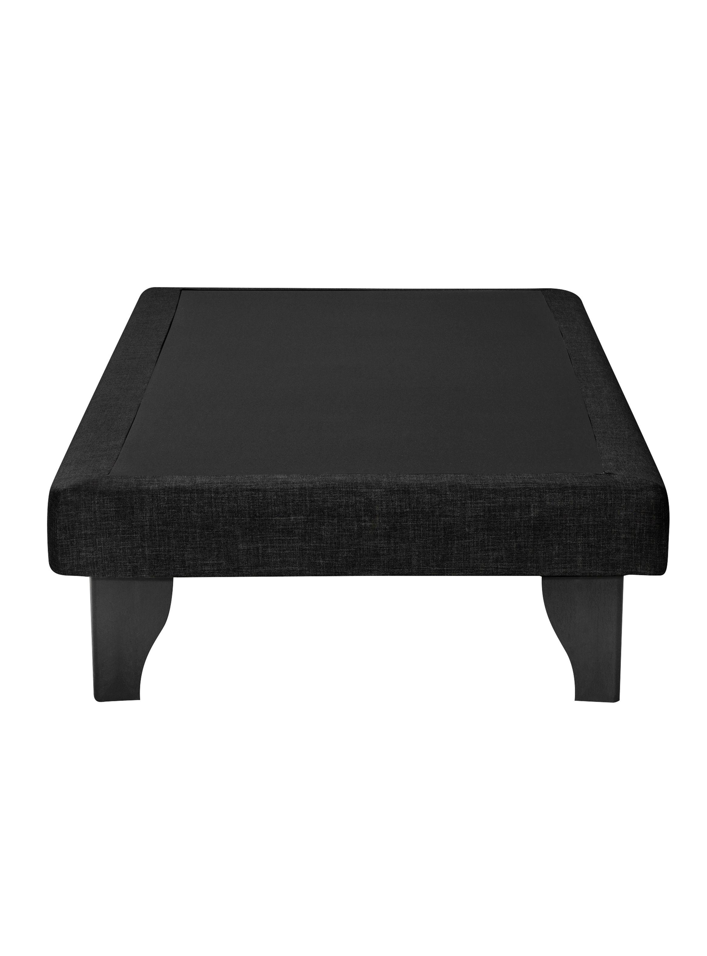 Cama Europea Premium 1 Plaza Negro-1