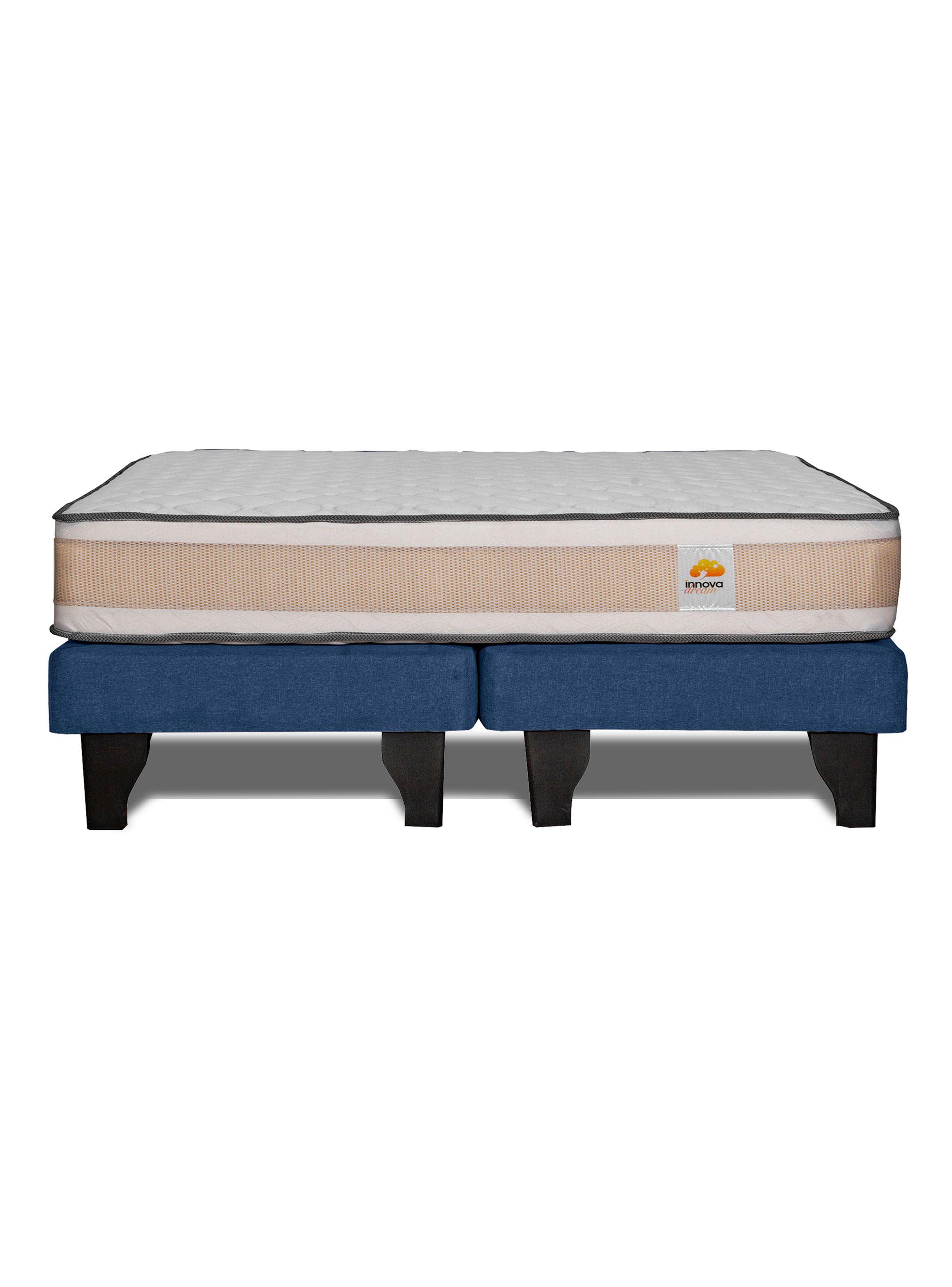 Cama Europea Premium King Azul-2