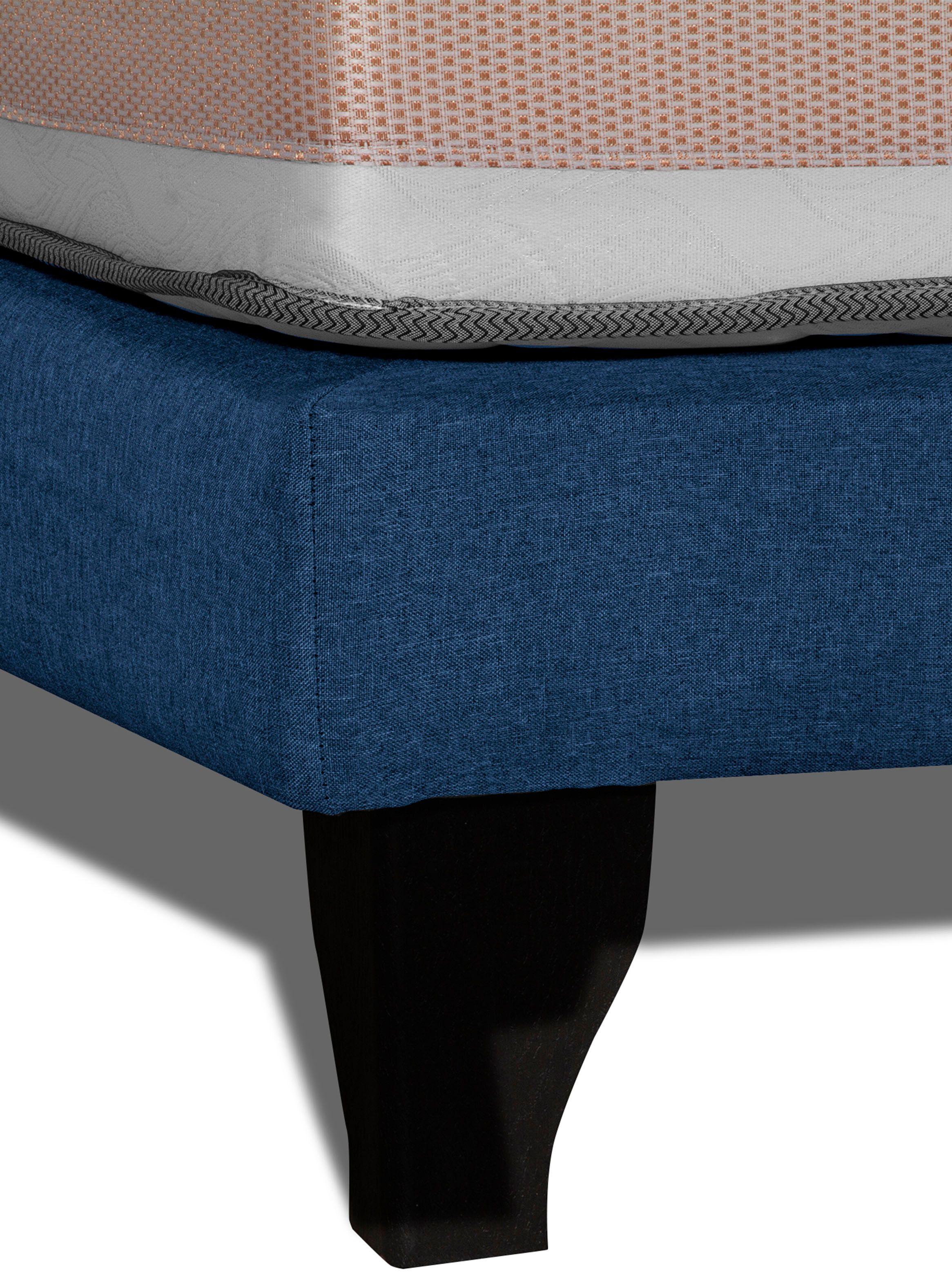 Cama Europea Premium King Azul-3