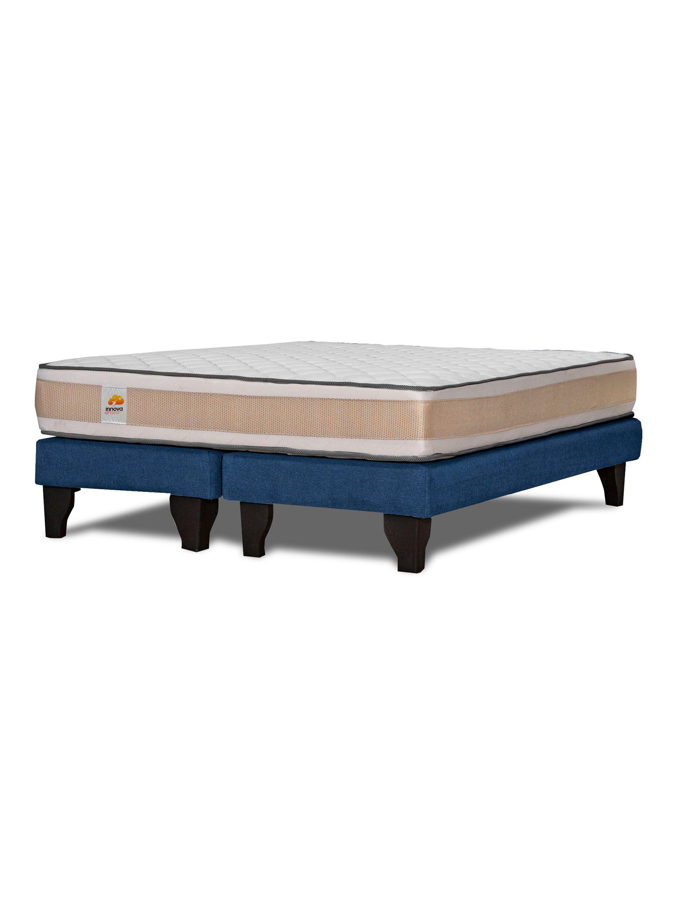 Cama Europea Premium King Azul-0