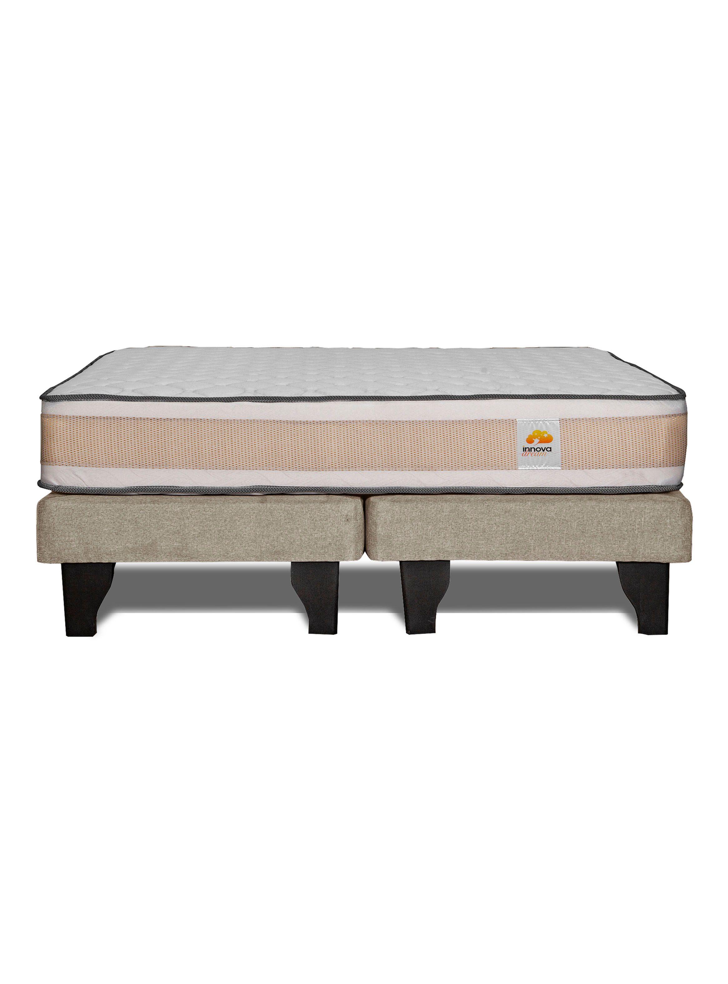 Cama Europea Premium King Beige-2