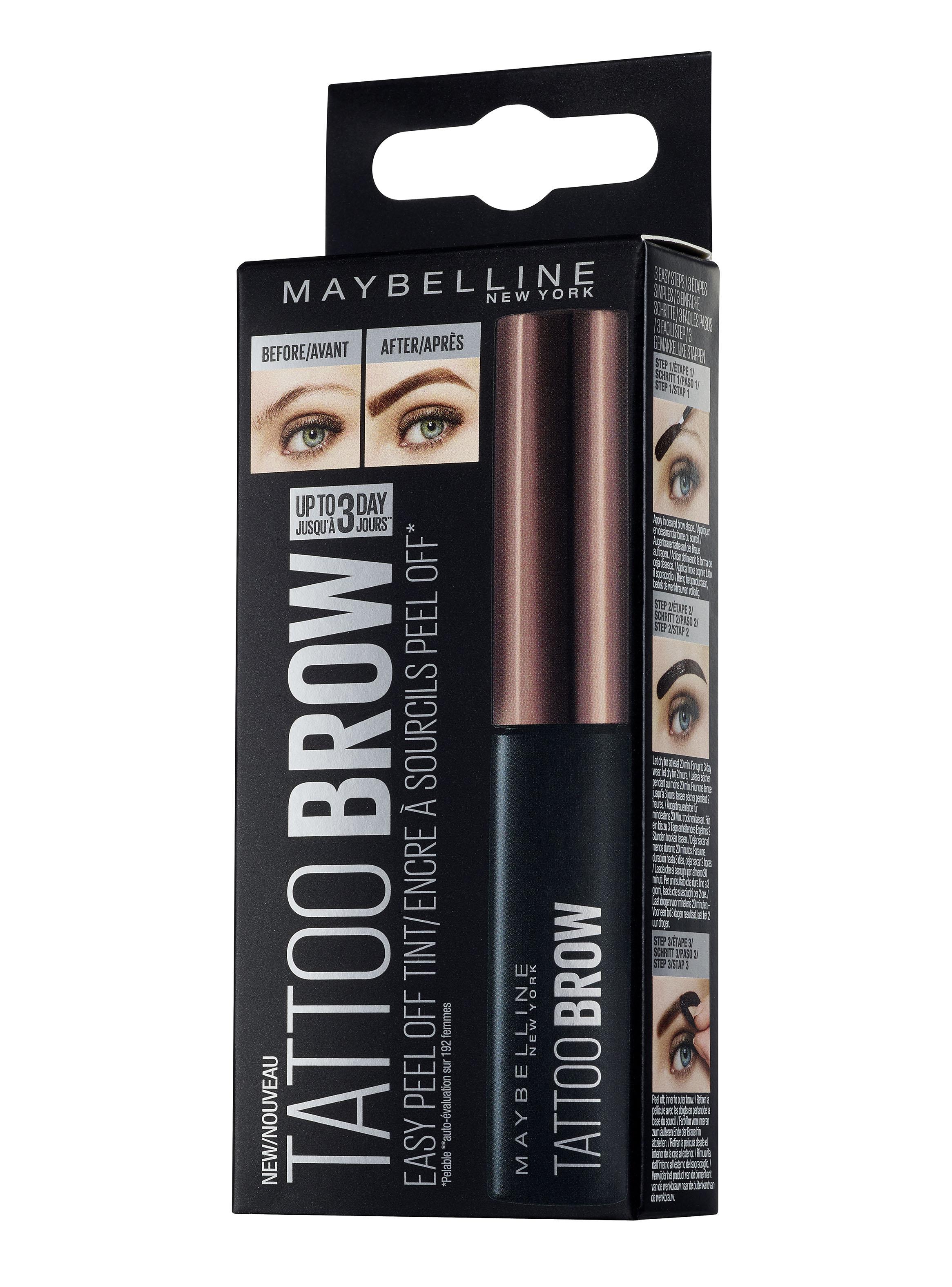 Gel Cejas Brow Tattoo Peel Off Maybelline-3