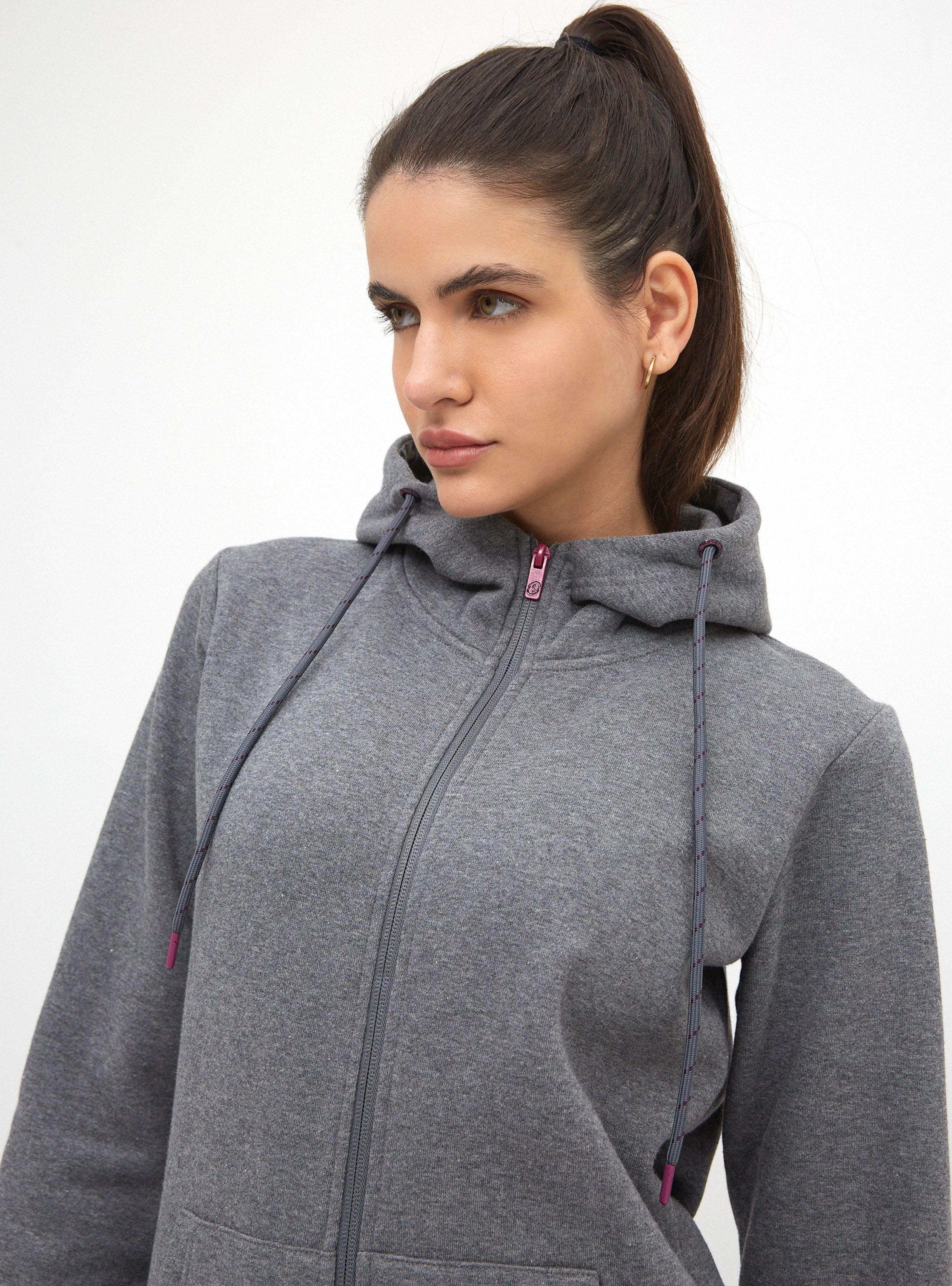 Polerón Básico Full Zipper Mujer-2