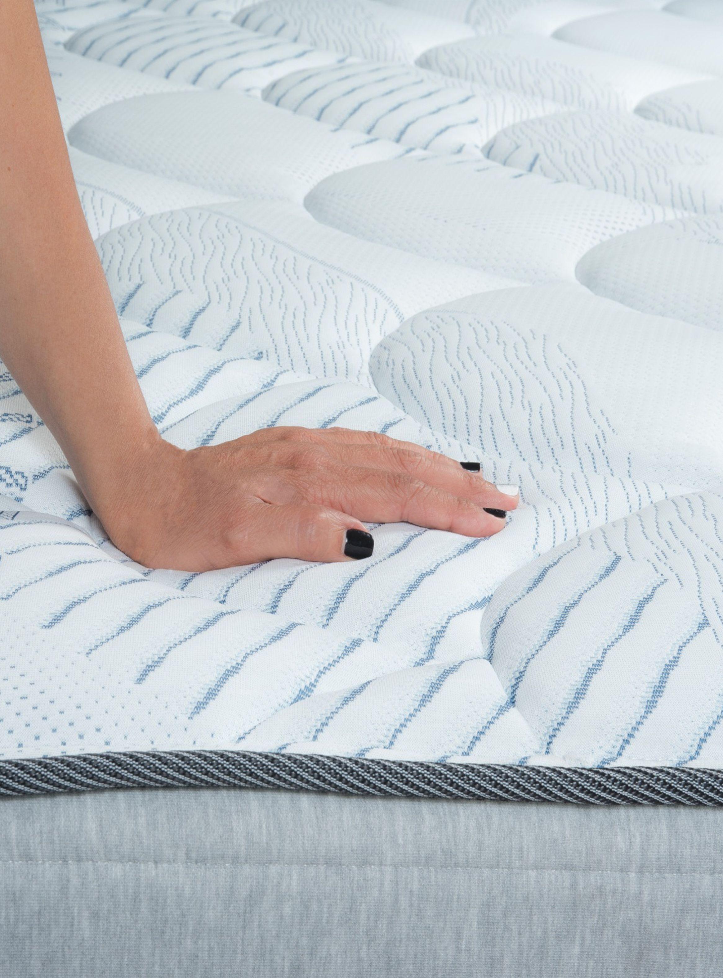 Cama Europea Seaqual 2 Plazas Base Dividida + Respaldo Design Grafito-3