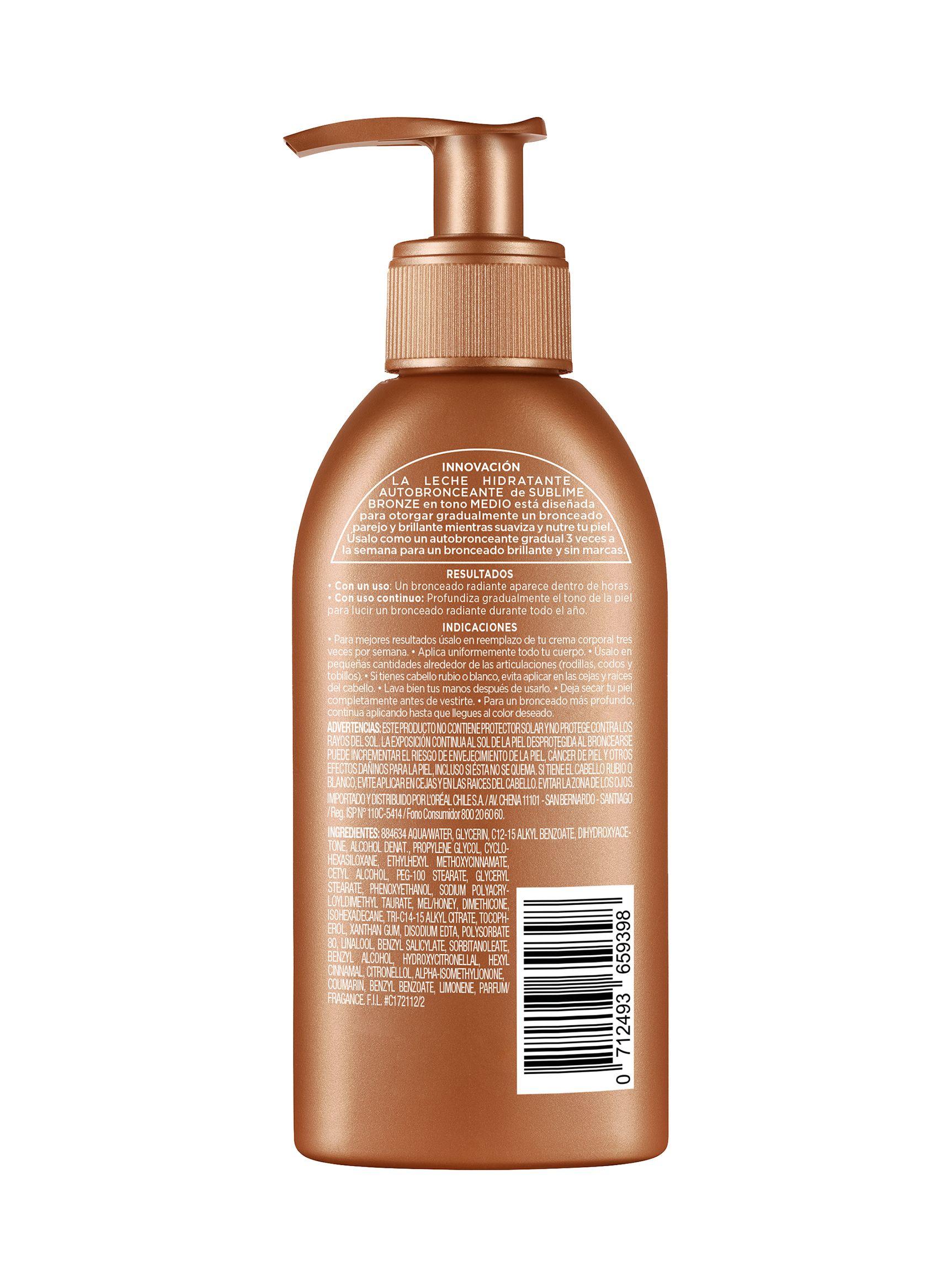 Autobronceante Sublime Bronze Leche Hidratante Tono Medio 165 ml-1