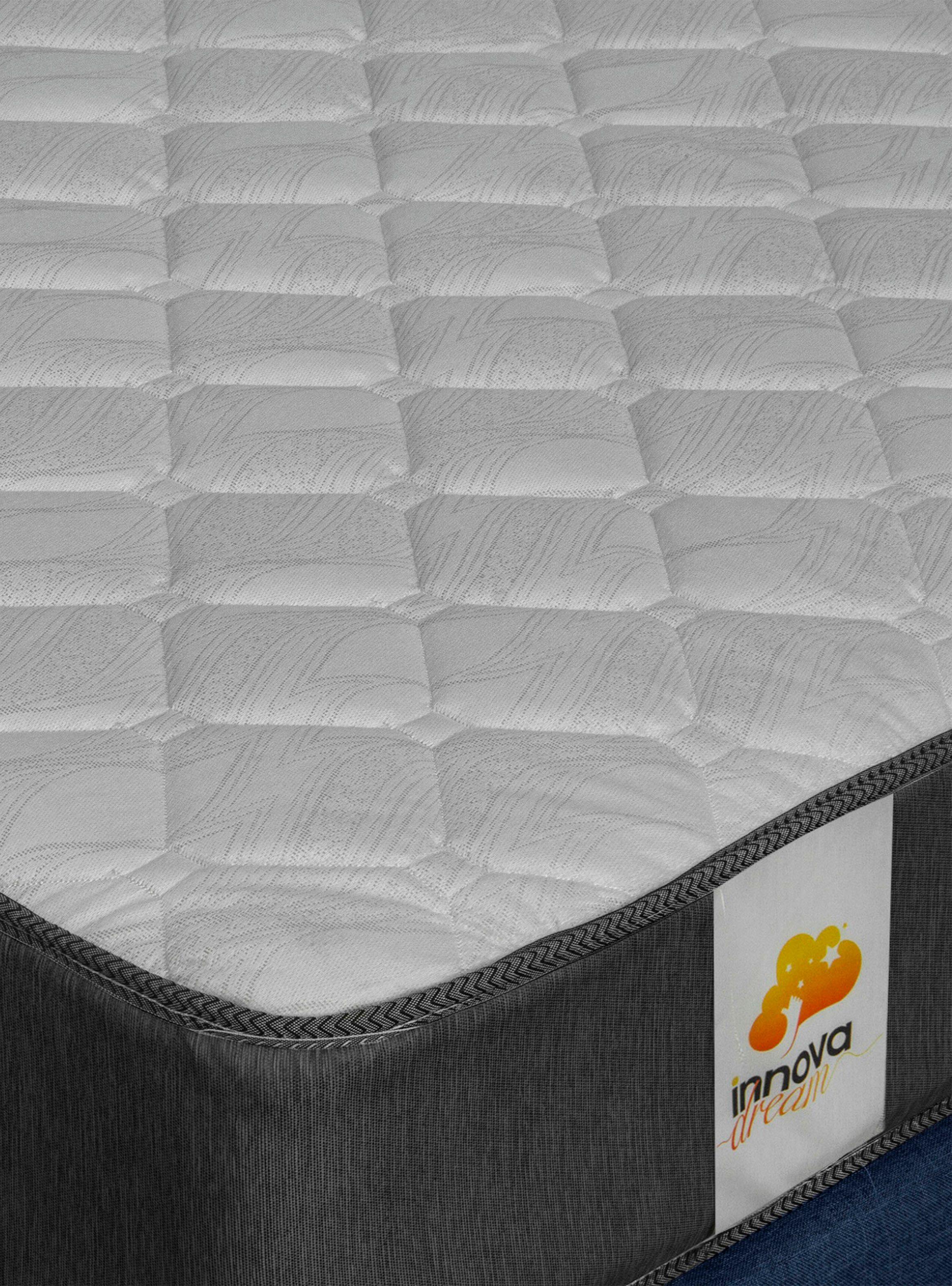 Cama Europea Silver 2 Plazas Base Dividida Azul-5