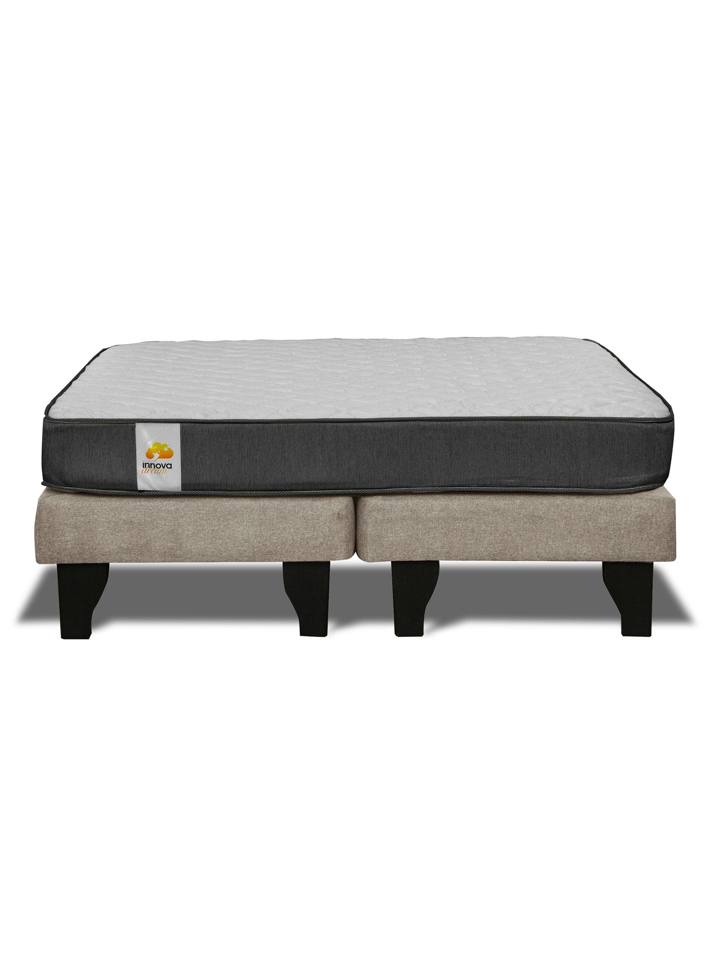Cama Europea Silver King Beige-2