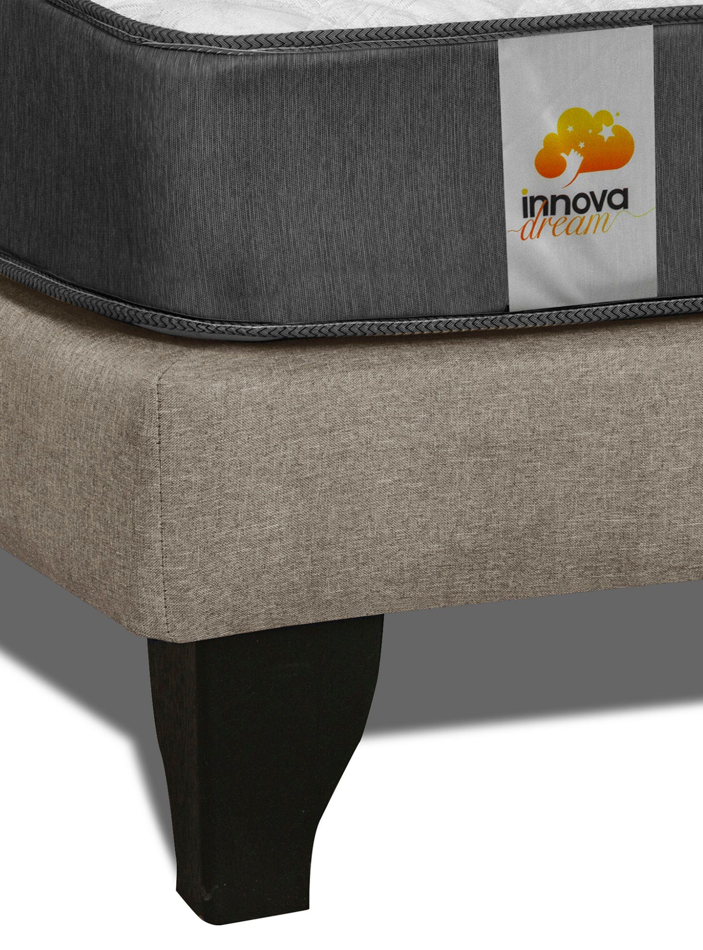 Cama Europea Silver King Beige-5